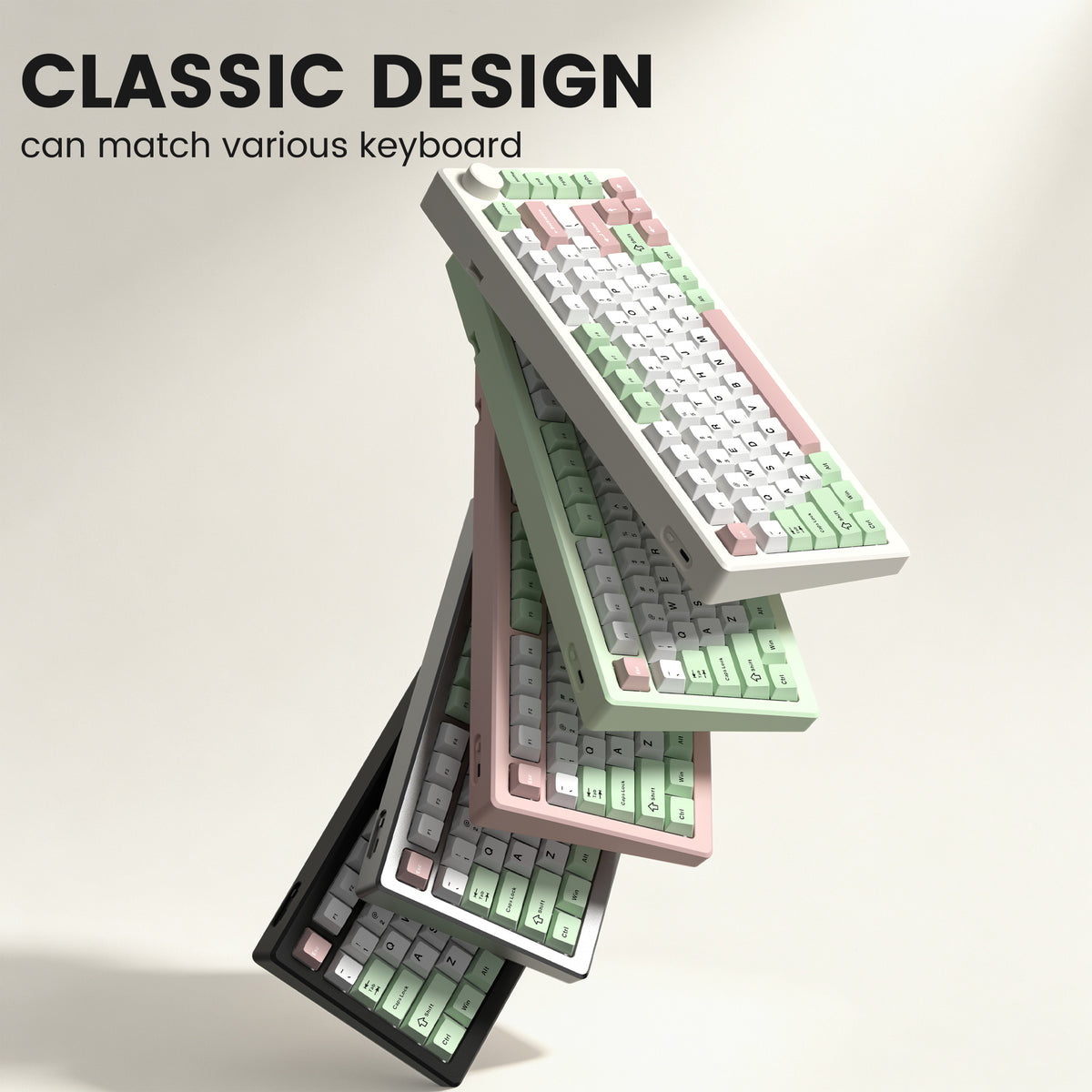 Womier Diagonal Gradient Series Shine-Through Cherry Profile PBT Keycap