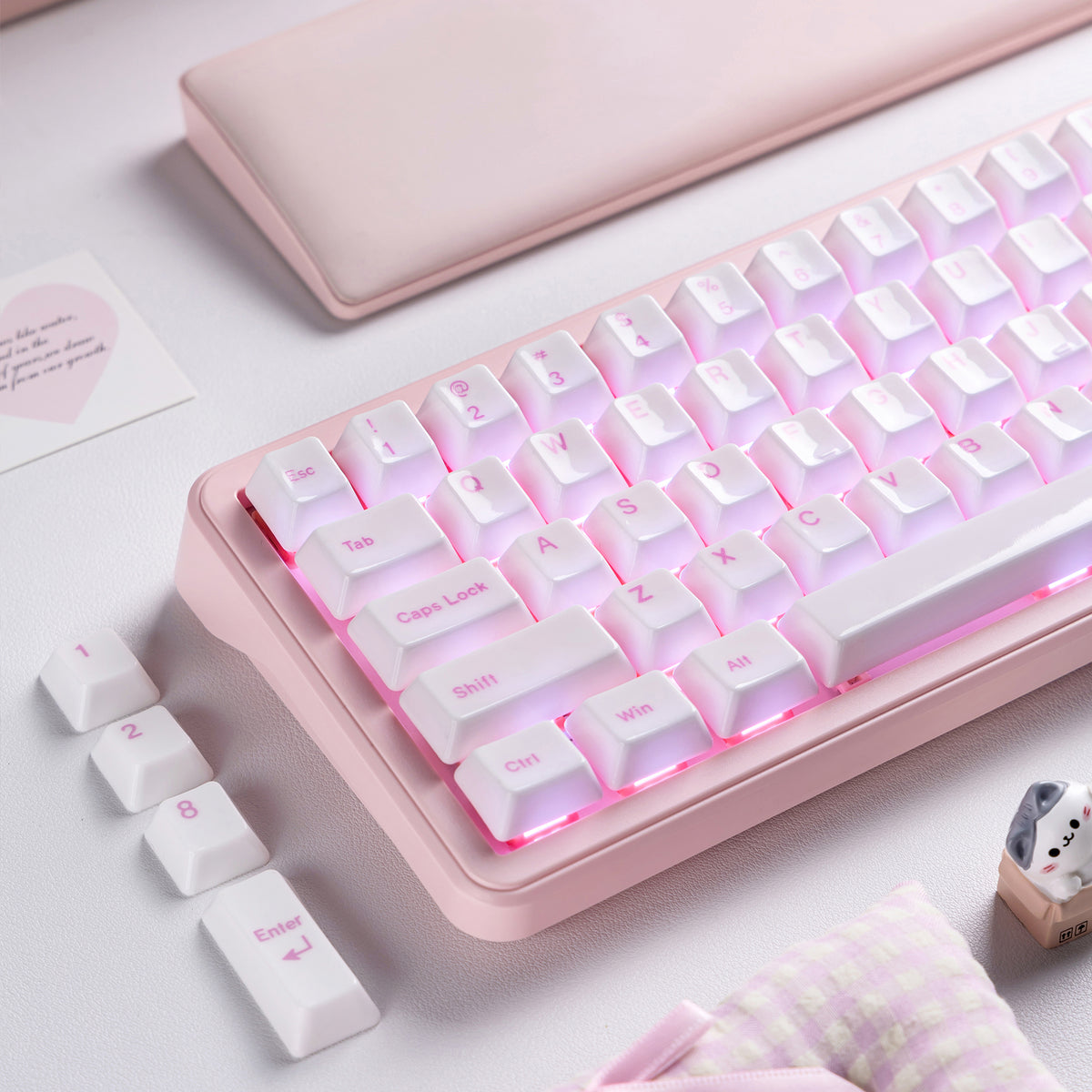 Womier Glaze Ceramic Cherry Profile 120-Key Full Keycap Set