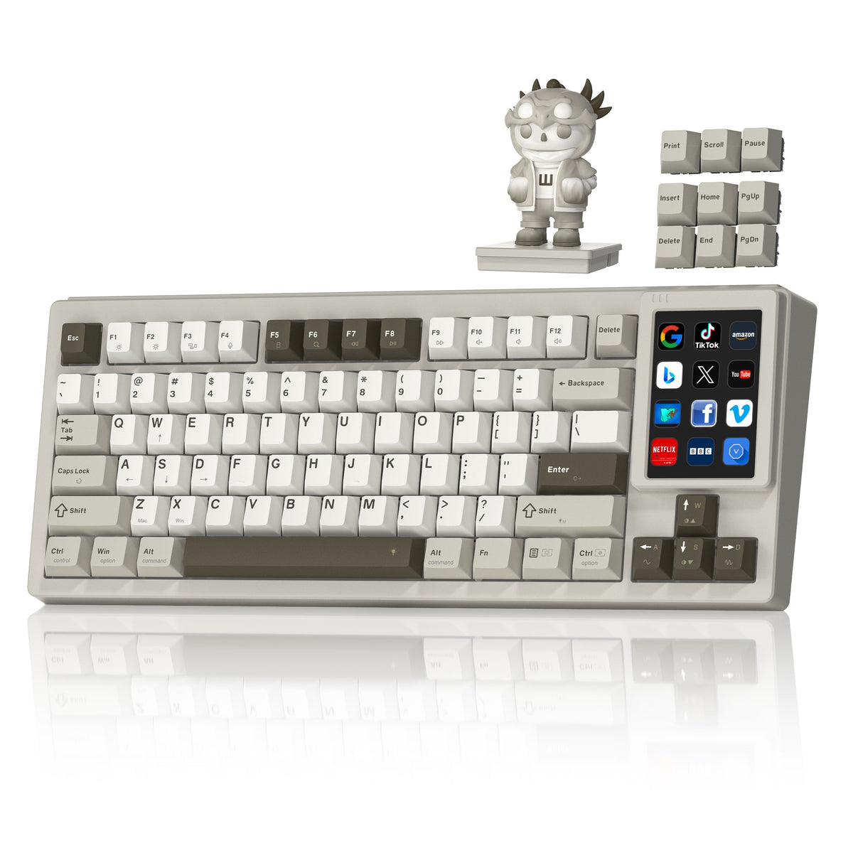 [Pre-order] Womier DUO87 Mechanical Keyboard with Detachable Smart Display for Win & Mac - Womier Keyboard