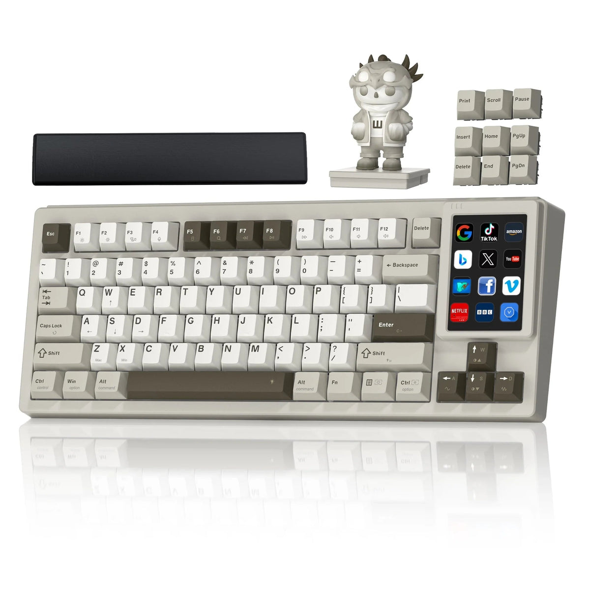 [Pre-order] Womier DUO87 Mechanical Keyboard with Detachable Smart Display for Win & Mac - Womier Keyboard