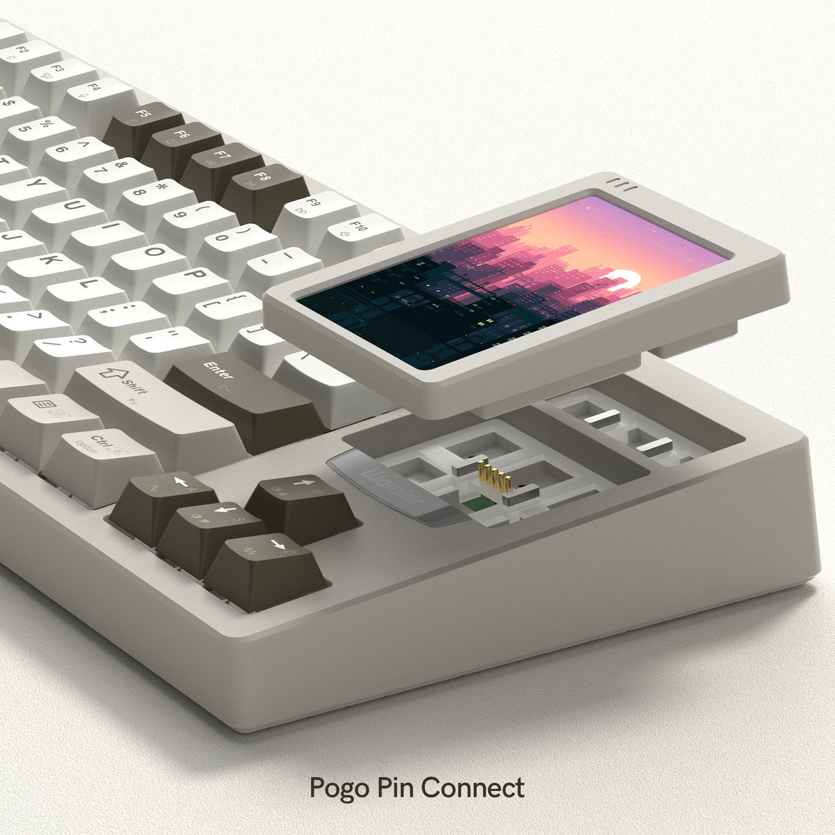 [Pre-order] Womier DUO87 Mechanical Keyboard with Detachable Smart Display for Win & Mac - Womier Keyboard