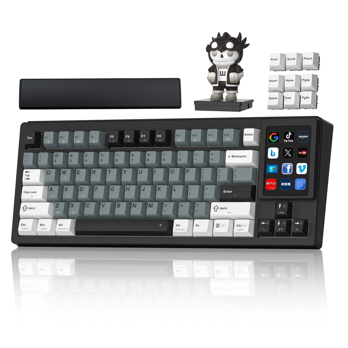 [Pre-order] Womier DUO87 Mechanical Keyboard with Detachable Smart Display for Win & Mac - Womier Keyboard