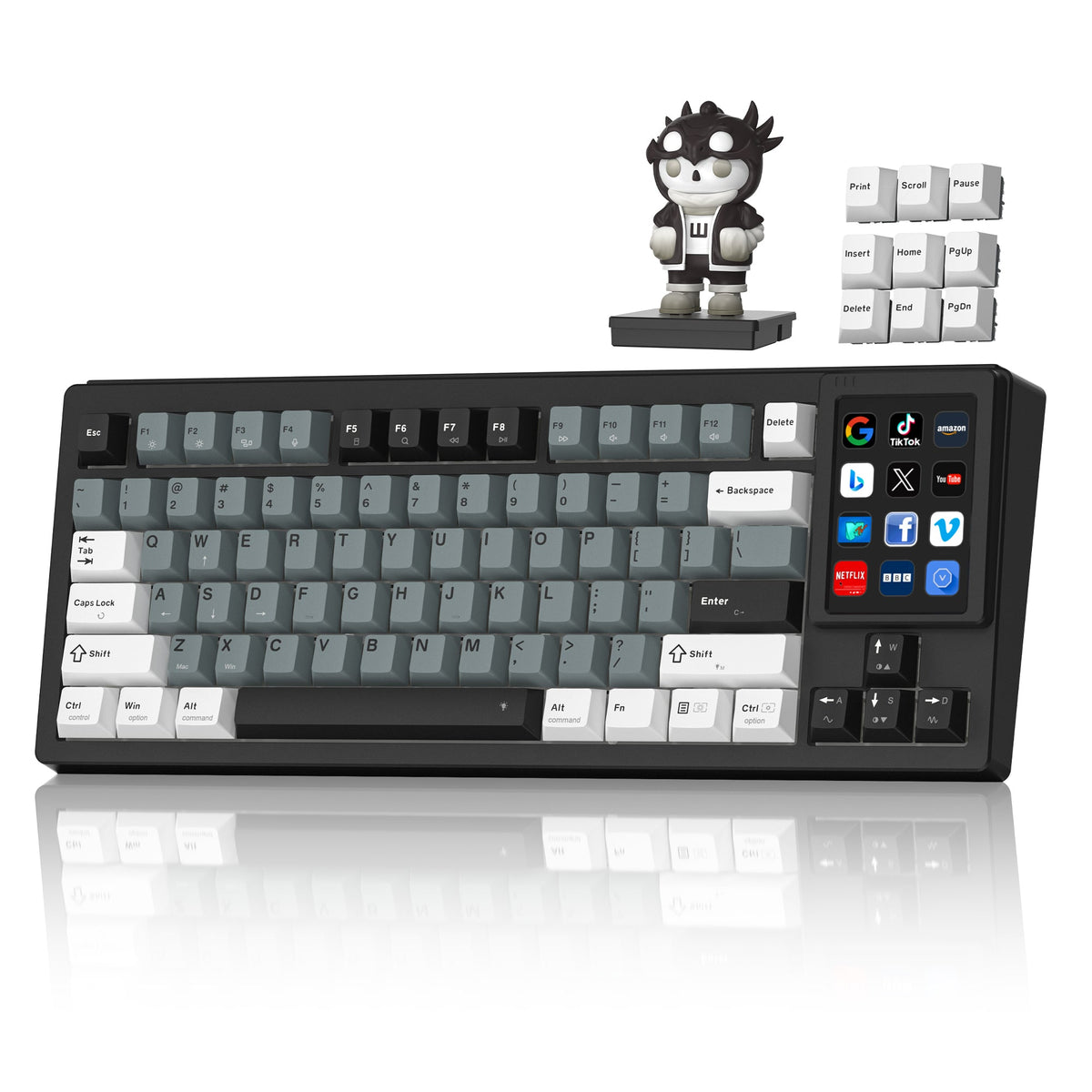 [Pre-order] Womier DUO87 Mechanical Keyboard with Detachable Smart Display for Win & Mac - Womier Keyboard