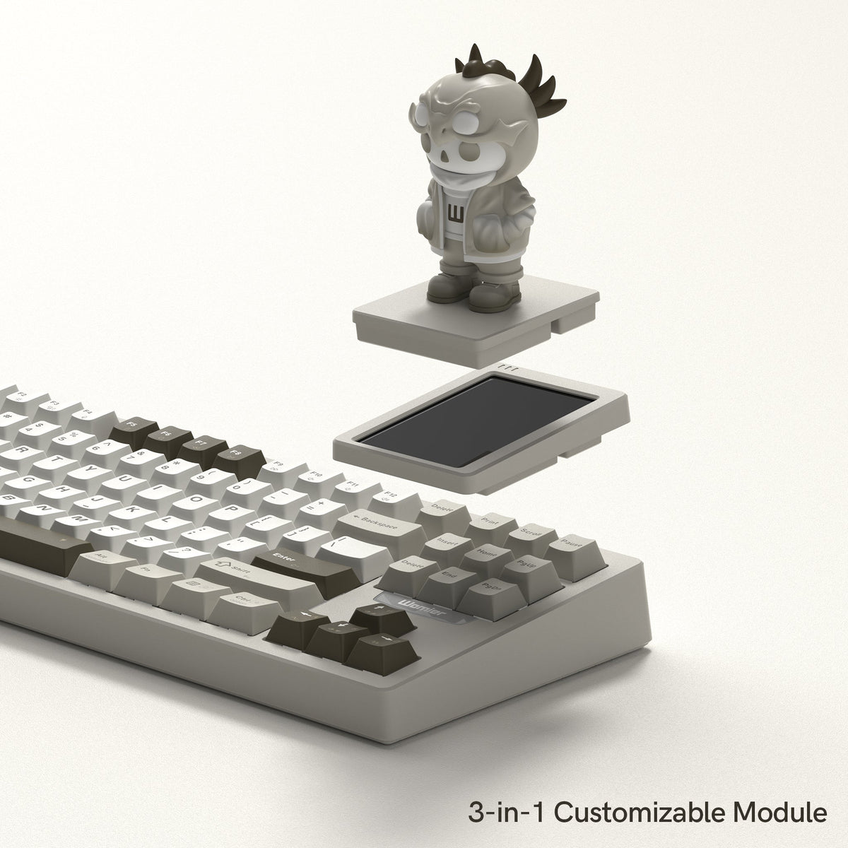 [Pre-order] Womier DUO87 Mechanical Keyboard with Detachable Smart Display for Win & Mac - Womier Keyboard