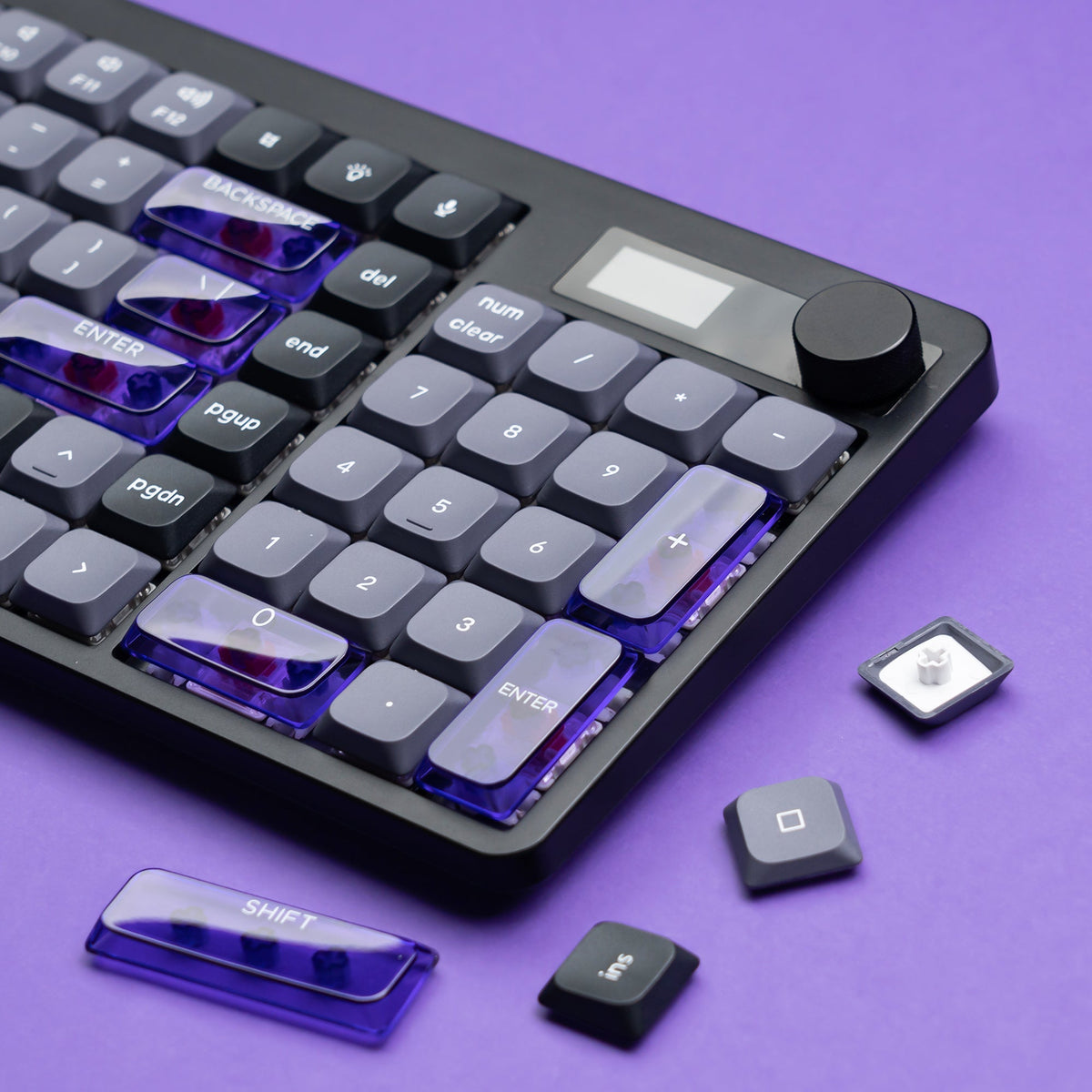 Skyline R3 Low Profile PBT+PC Double - Shot Keycap (3 Colorways) - Womier Keyboard