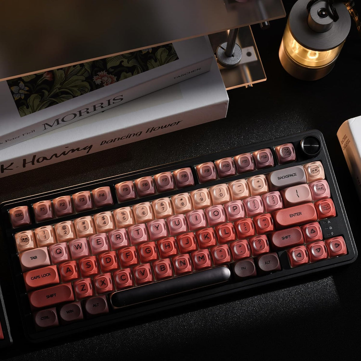Womier 132 - Key Cute Custom Keycaps (for Mechanical Keyboards with Cherry/Gateron MX Switches) - Lipstick - Womier Keyboard