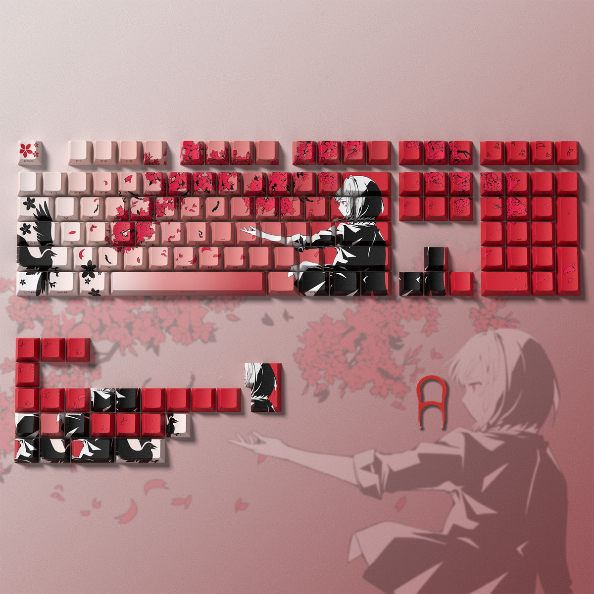 Womier Cherry Profile Dye-Sub Side-Printed Keycaps Set (129 Keys) - Womier Keyboard