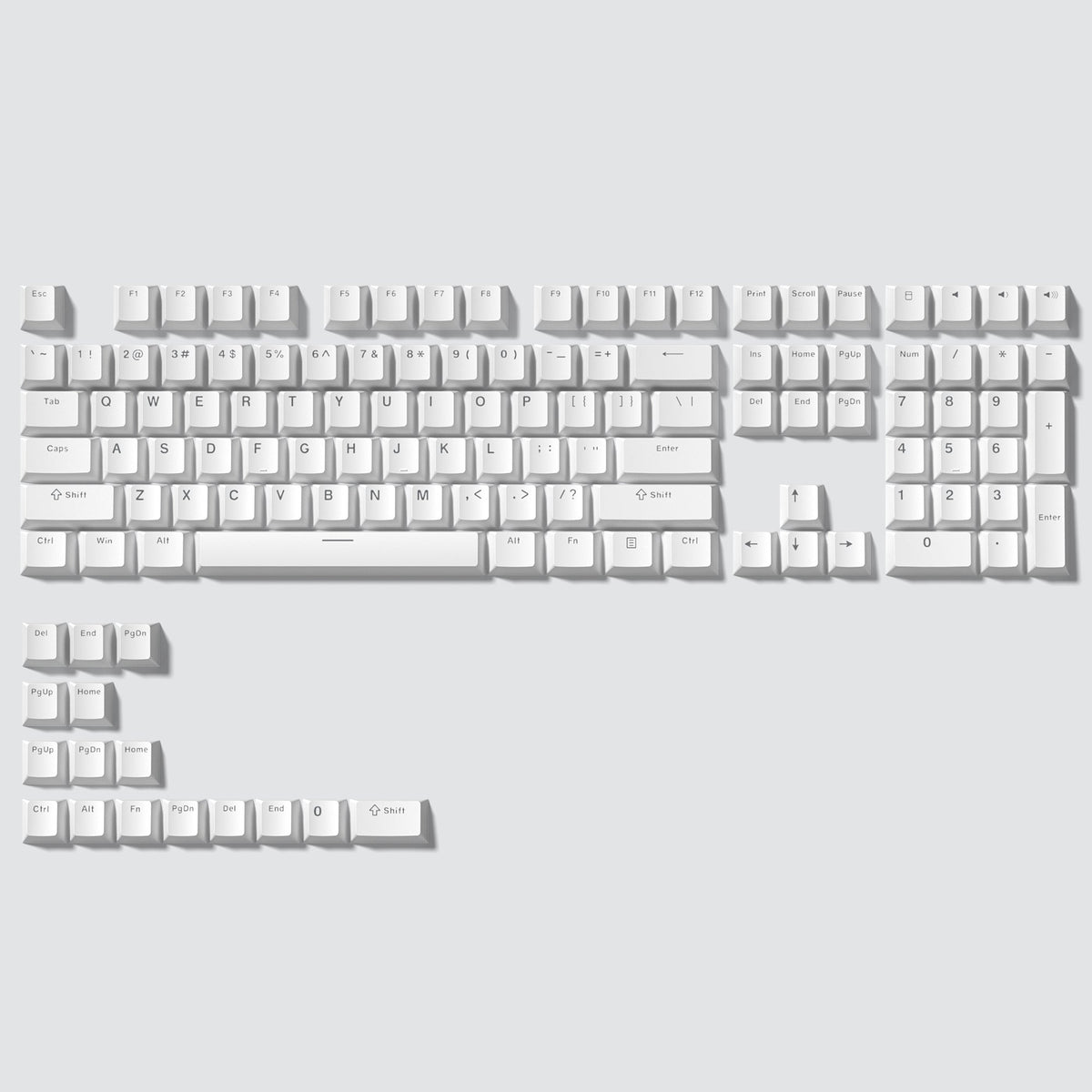 Womier Cherry Profile Single - Color Shine - Through PBT 124 - Key Keycaps - Womier Keyboard