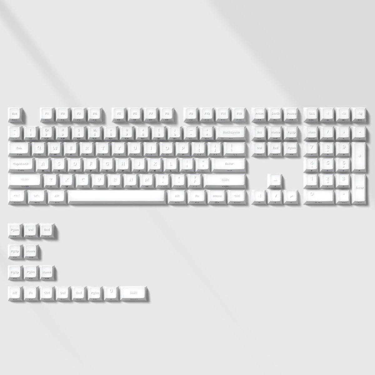 Womier Crystal Jello 124 - Key Side - Printed ASA Profile Keycap Set - Womier Keyboard