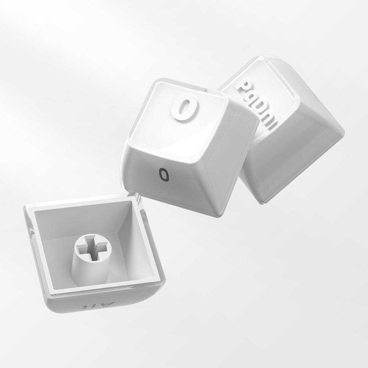 Womier Crystal Jello 124 - Key Side - Printed ASA Profile Keycap Set - Womier Keyboard