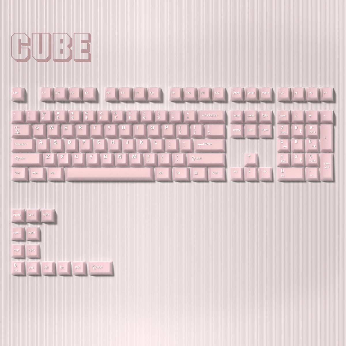 Womier Cube Jade Double - Shot Cherry Profile PBT Keycap Set - Womier Keyboard