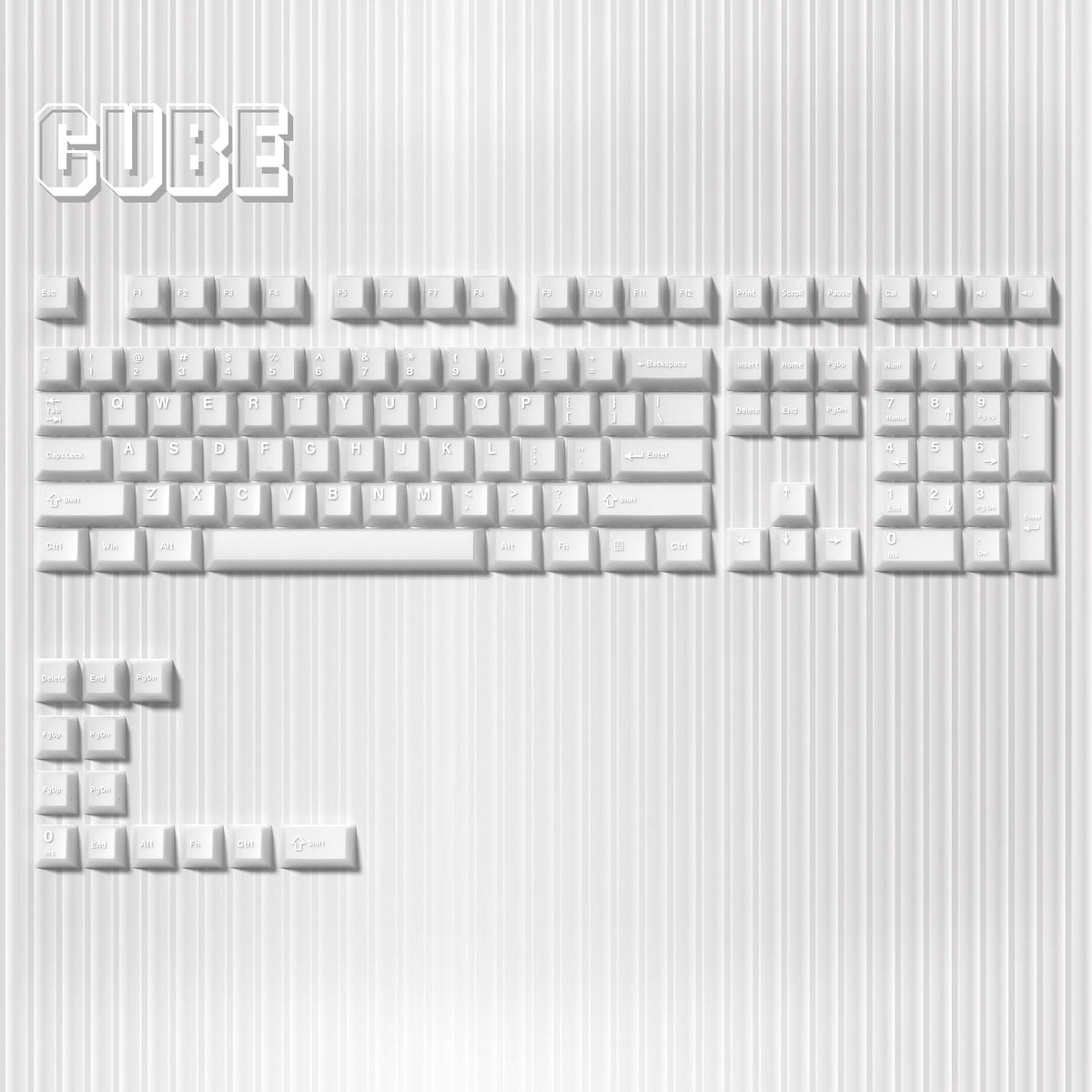 Womier Cube Jade Double - Shot Cherry Profile PBT Keycap Set - Womier Keyboard