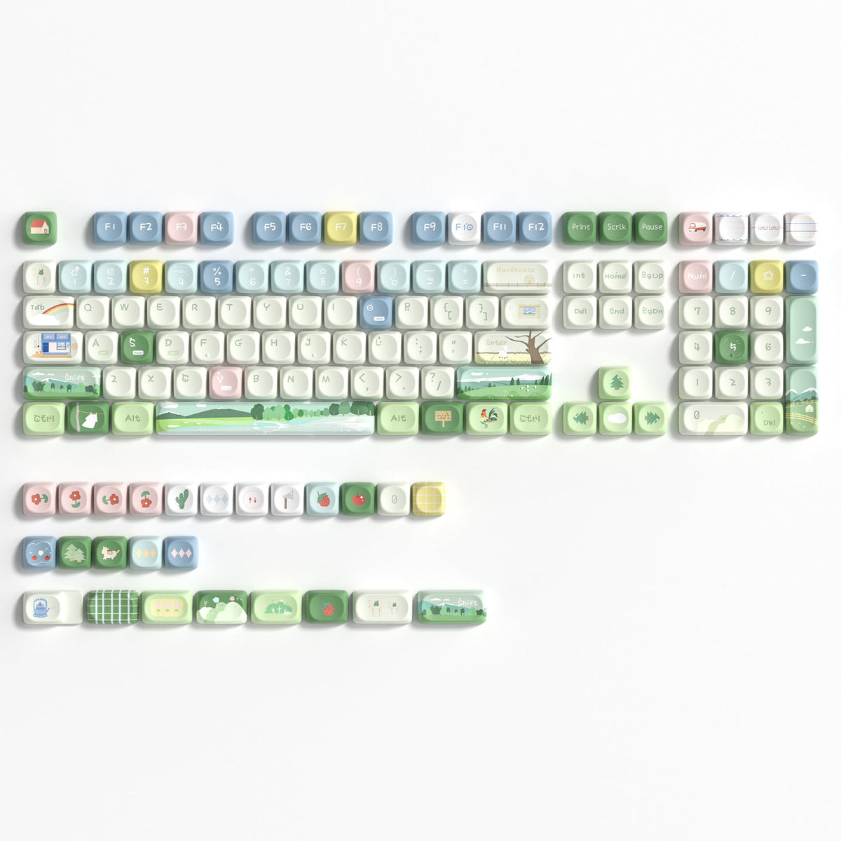 Womier Forest Animals MOA Profile Dye - Sublimation PBT Keycap Set - Womier Keyboard