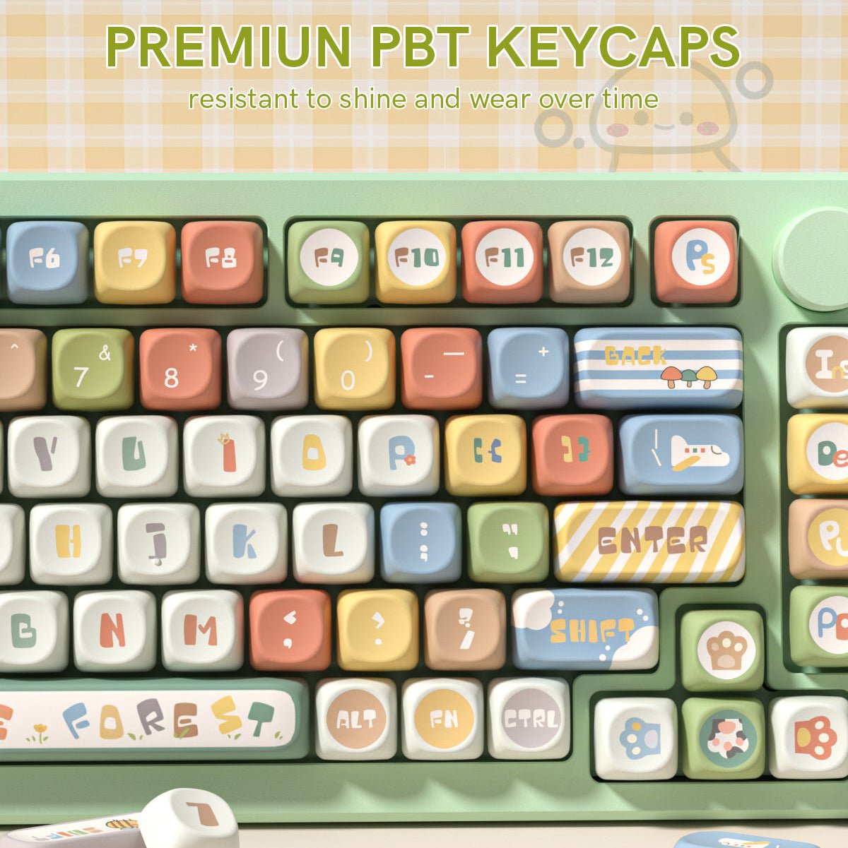 Womier Forest Animals MOA Profile Dye - Sublimation PBT Keycap Set - Womier Keyboard