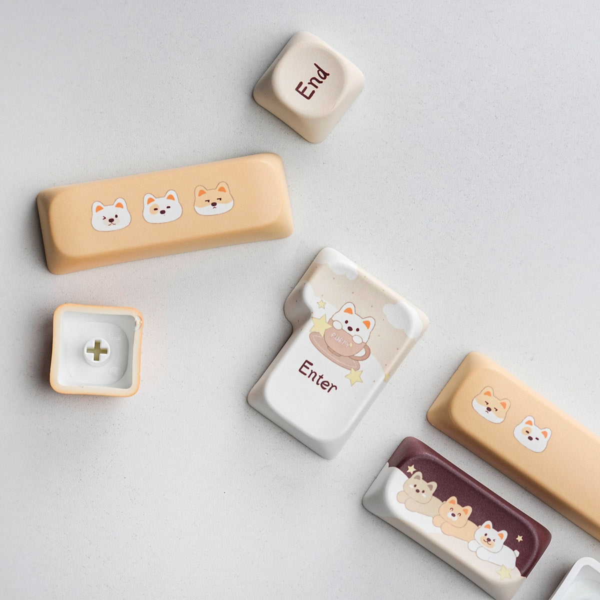 Womier Forest Animals MOA Profile Dye-Sublimation PBT Keycap Set - Womier Keyboard