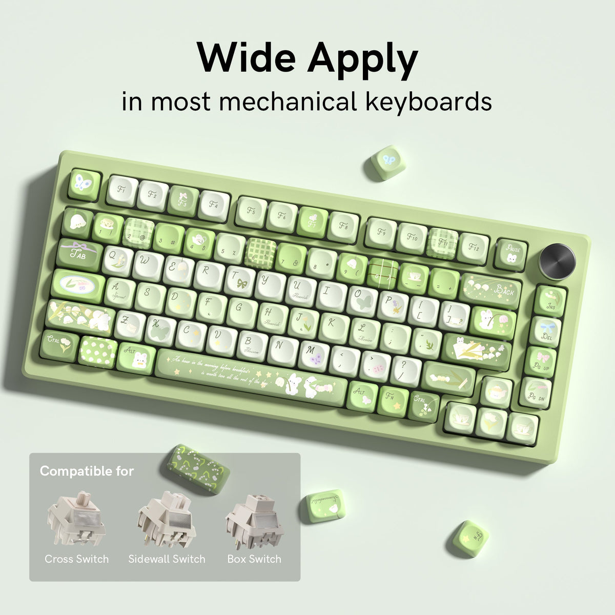Womier Forest MOA Profile Dye-Sublimation PBT Keycap Set - Womier Keyboard