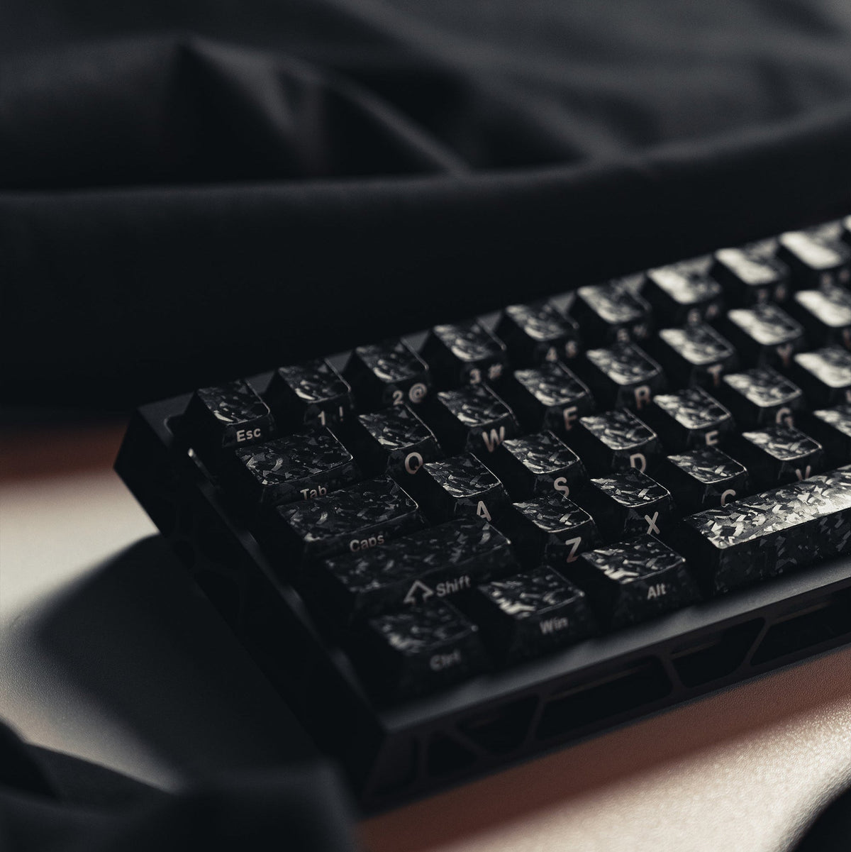 Womier Forged Carbon 109 - Key Cherry Profile PBT Keycap Set - Womier Keyboard