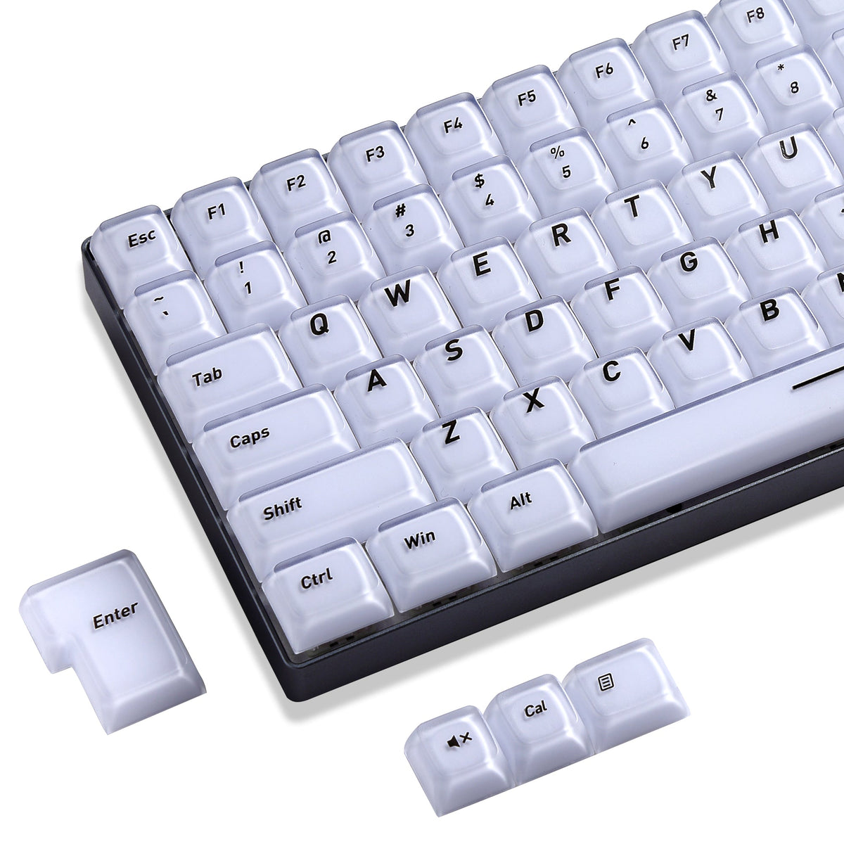 Womier Frosted Heavy Crystal CSA Profile Keycaps(132-Key) - Womier Keyboard