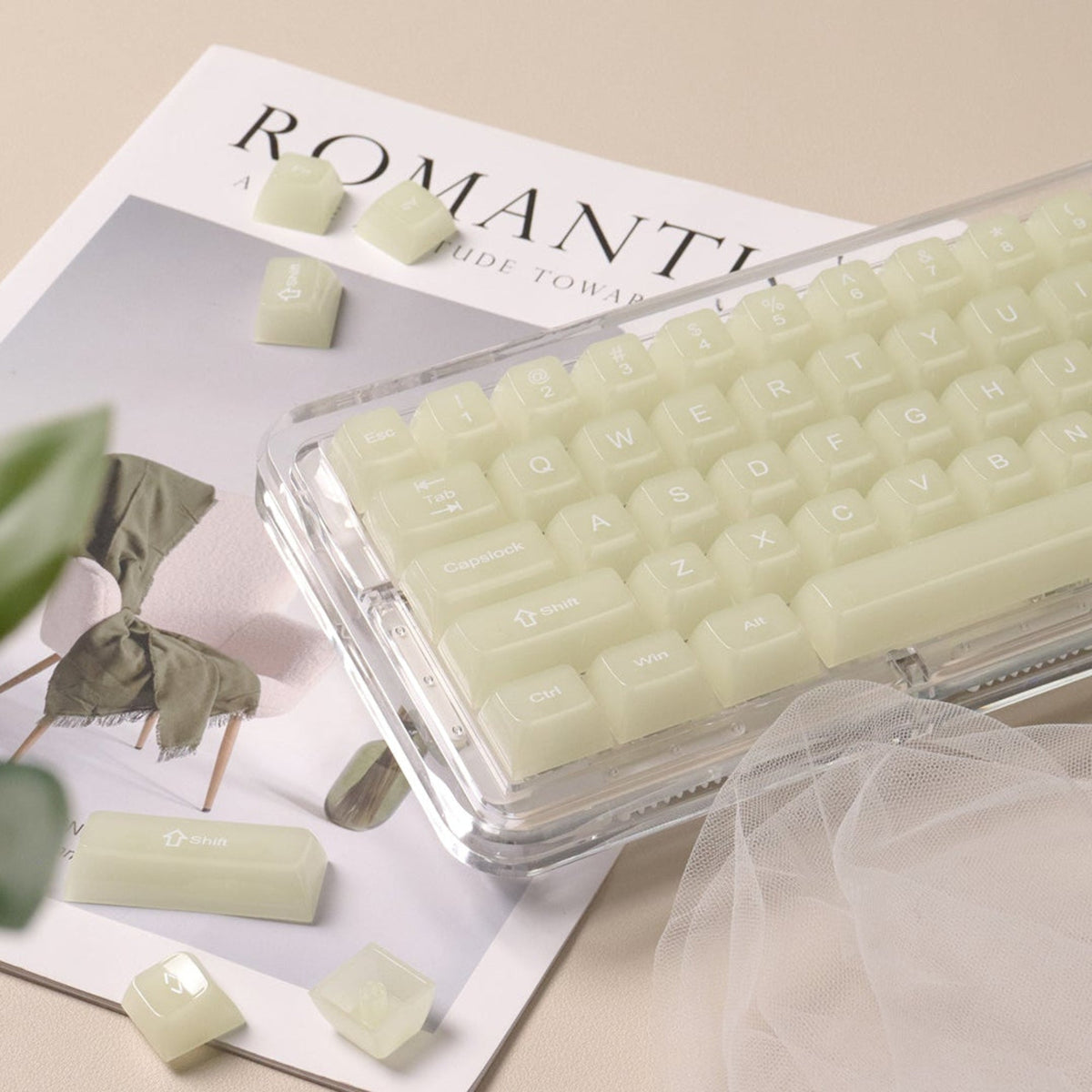 Womier Frosty Jello 115 - Key MDA Profile Translucent PC Keycap Set - Womier Keyboard