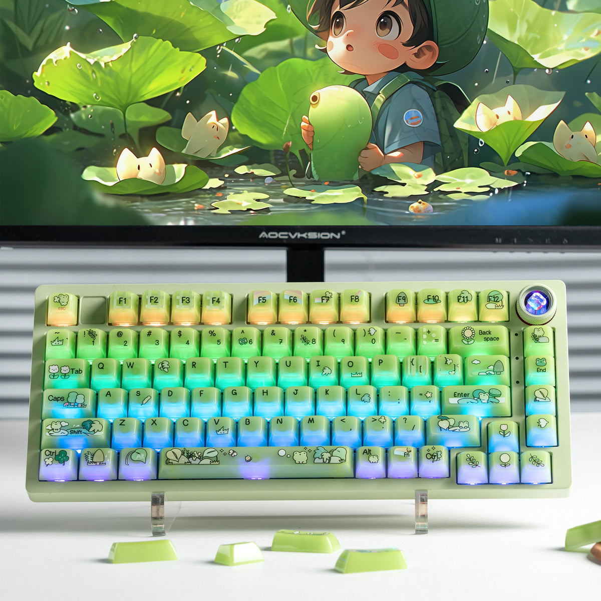 Womier Frosty Jello 115-Key MDA Profile Translucent PC Keycap Set - Womier Keyboard