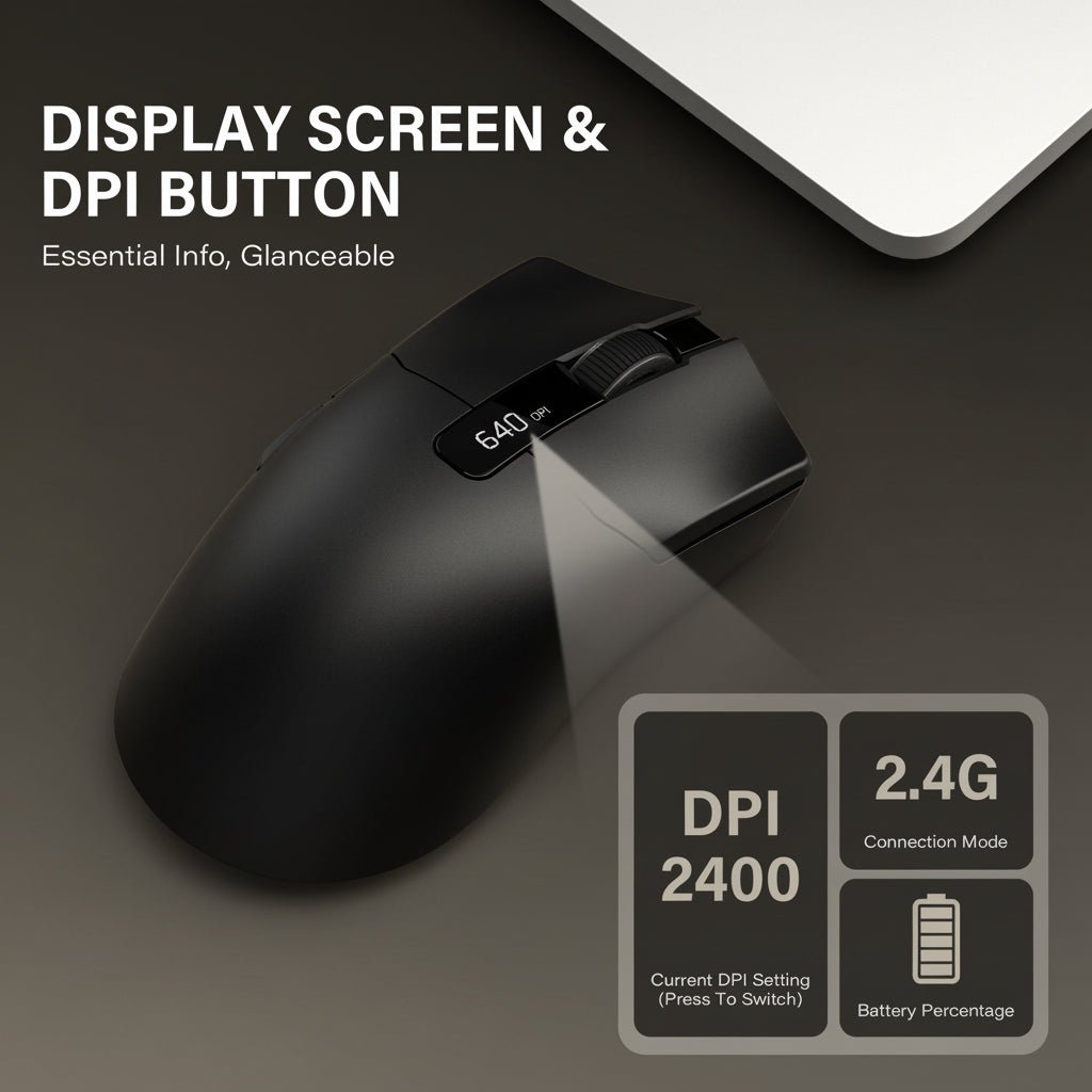 Womier G59 Tri - Mode Wireless Gaming Mouse With Programmable Buttons - Womier Keyboard