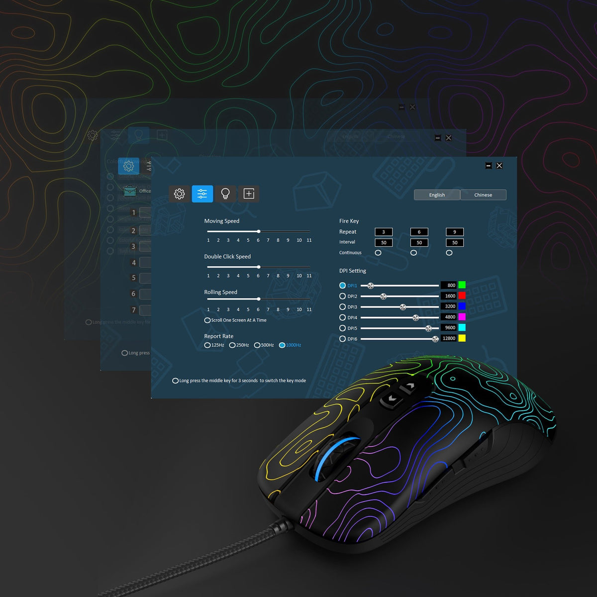 Womier G706 Black Wired Gaming Mouse - Womier Keyboard