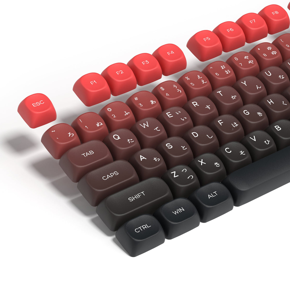 Womier Gradient Series MOA Profile Dye Sublimation PBT Keycap Set (4 Colorways) - Womier Keyboard