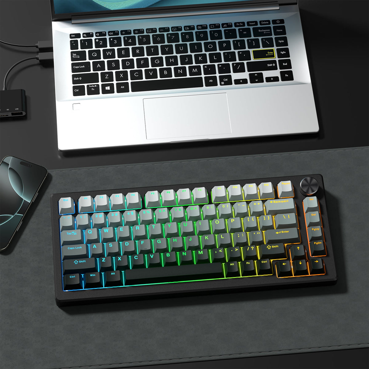 Womier Gradual Cherry Profile Dye - Sublimation PBT Keycap Set - Womier Keyboard