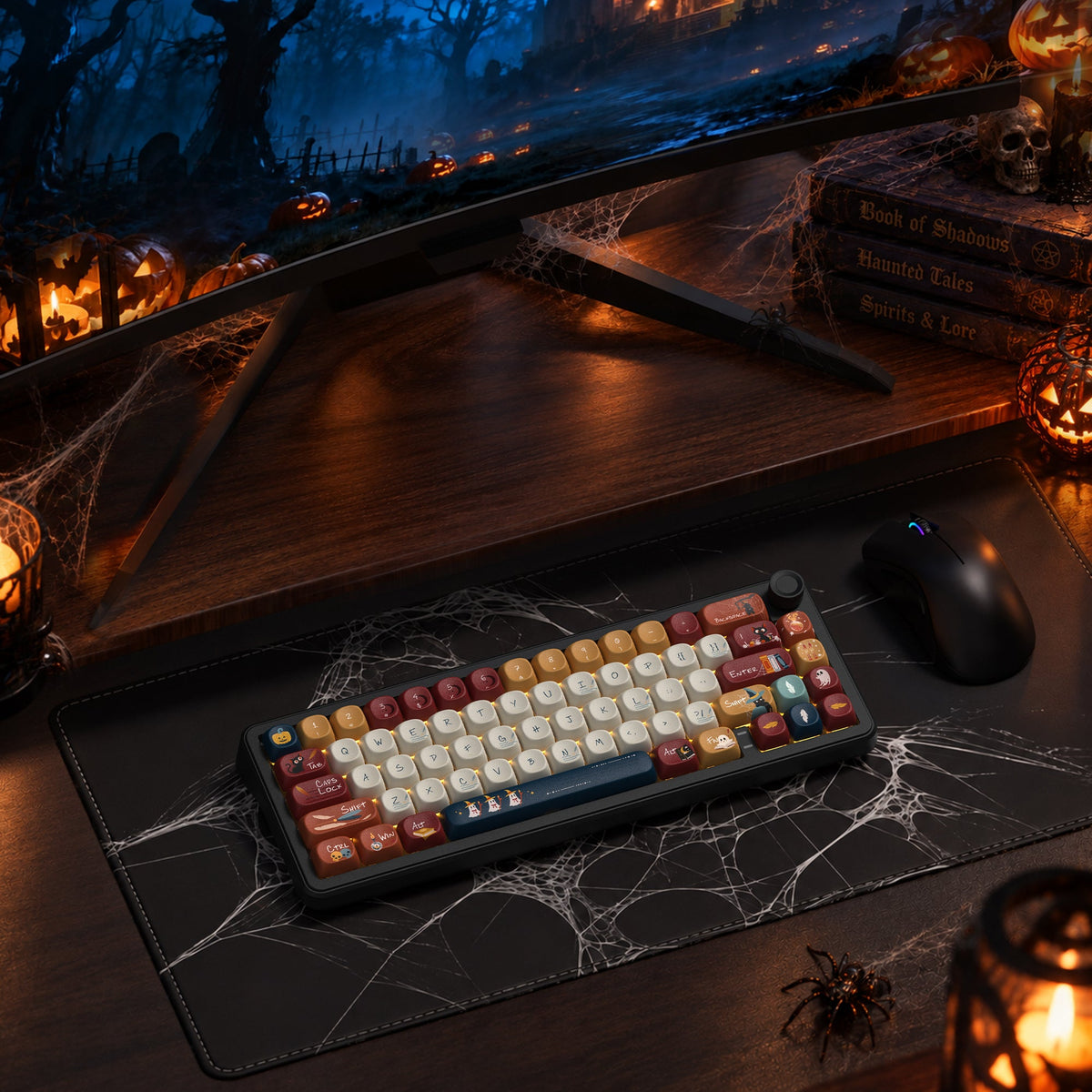 Womier Halloween William Castle 131-Key MOA PBT Keycap Set - Womier Keyboard