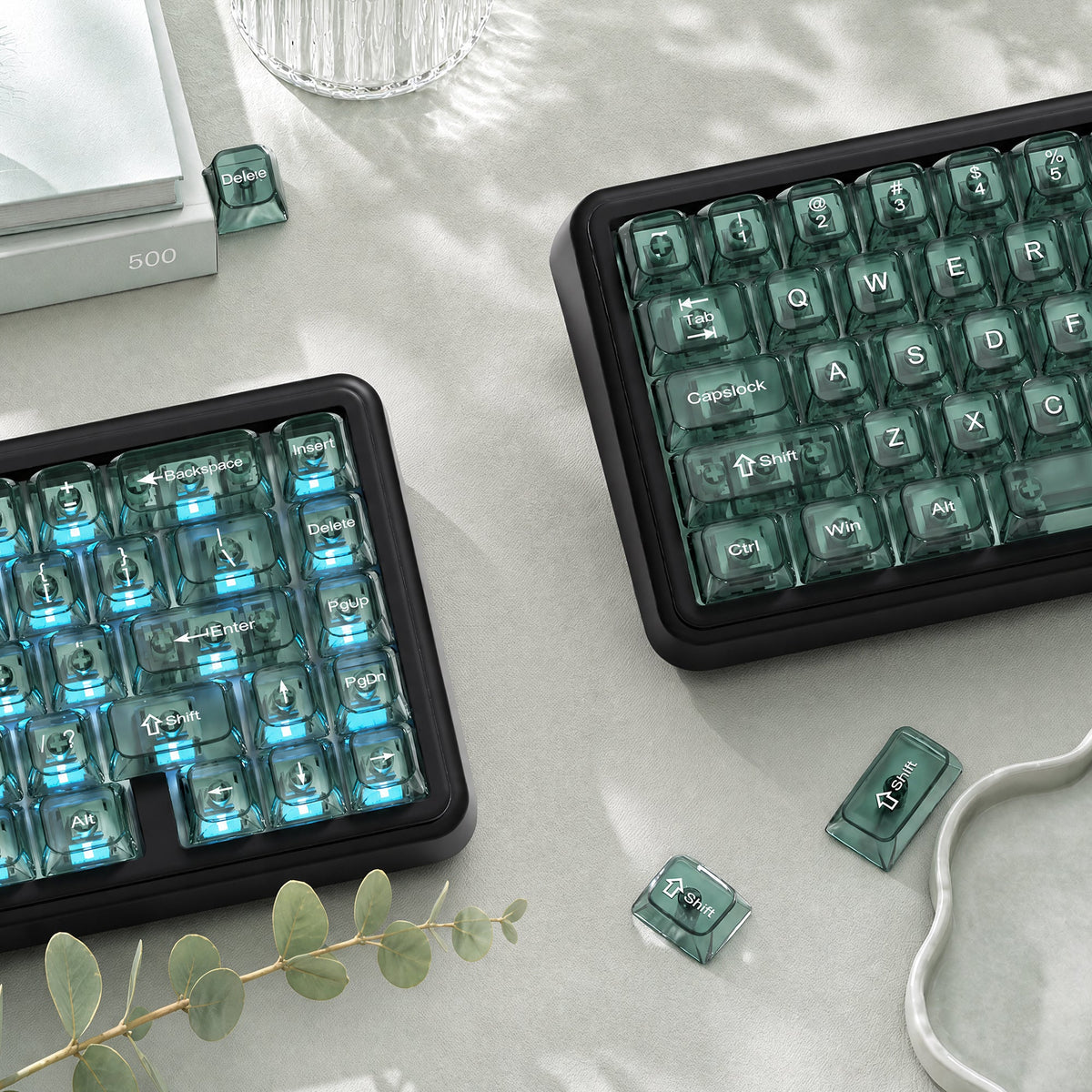 Womier Iceberg 115-Key MDA Profile Transparent PC Keycap Set - Womier Keyboard