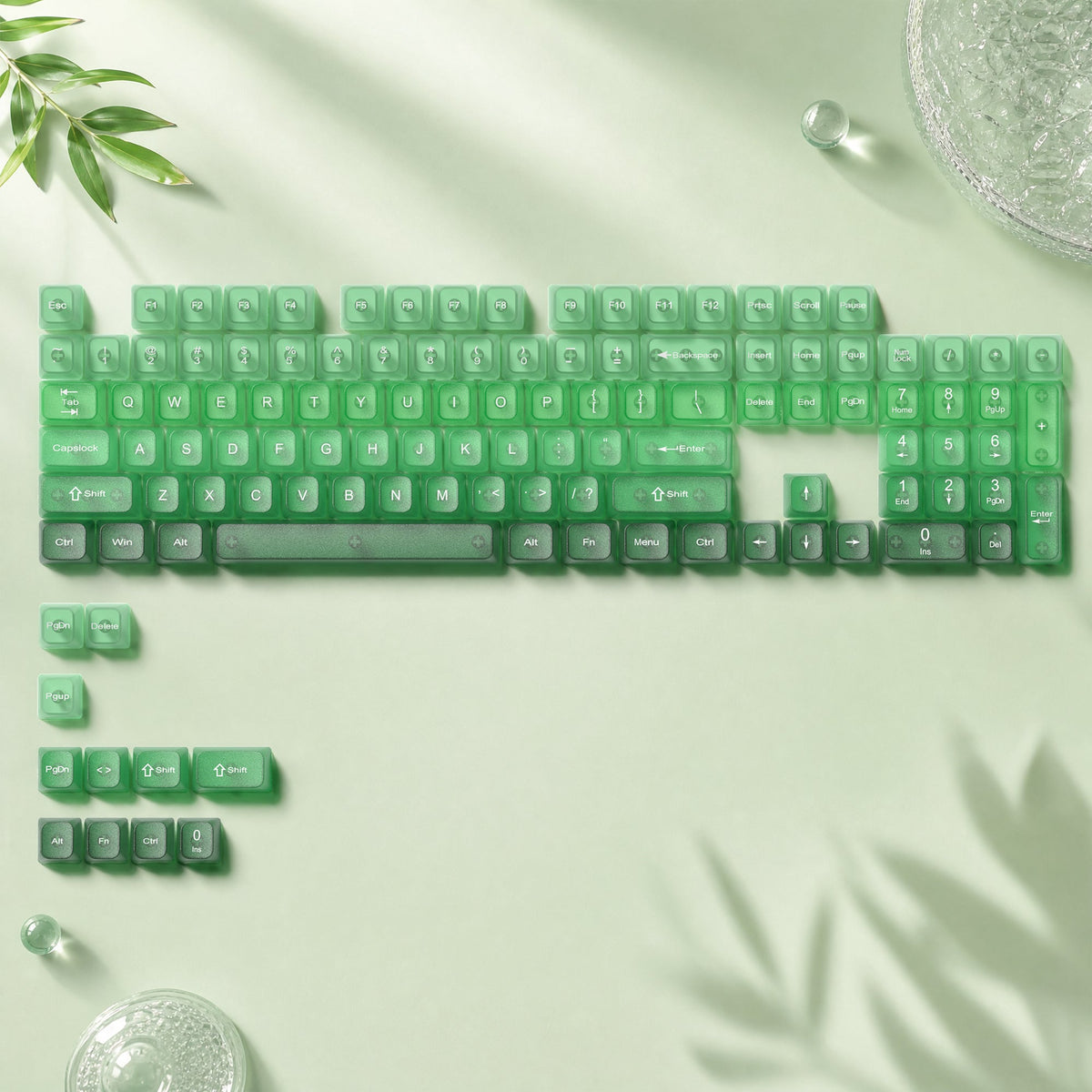 Womier Iceberg 115-Key MDA Profile Transparent PC Keycap Set - Womier Keyboard