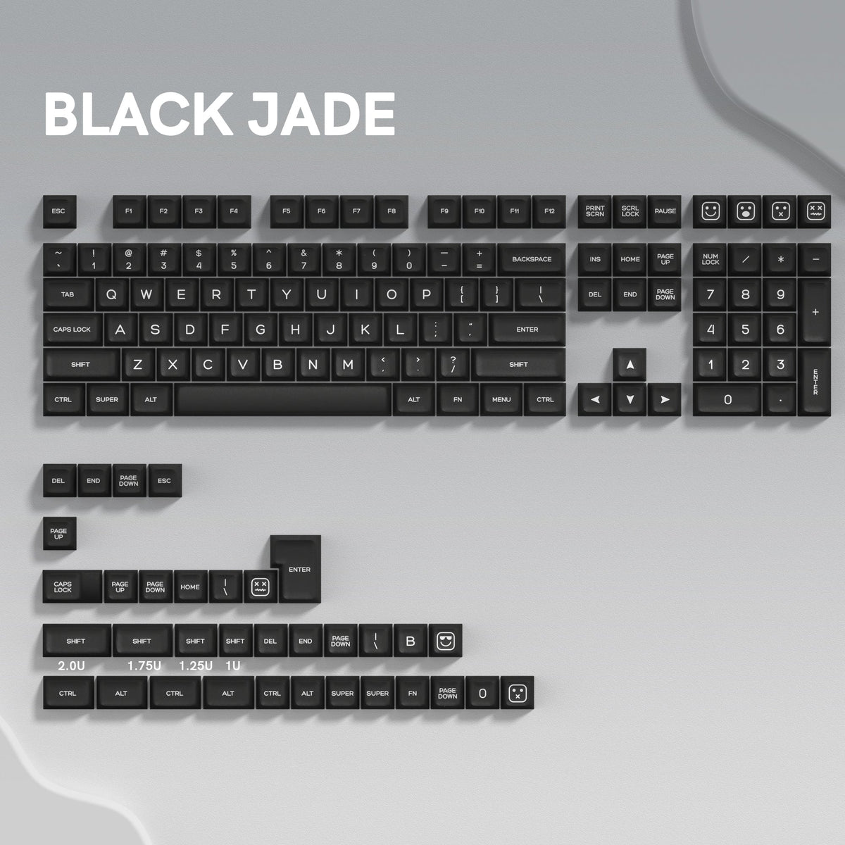 Womier Jade 140 - Key SA Profile Double - Shot PBT Keycap Set - Womier Keyboard