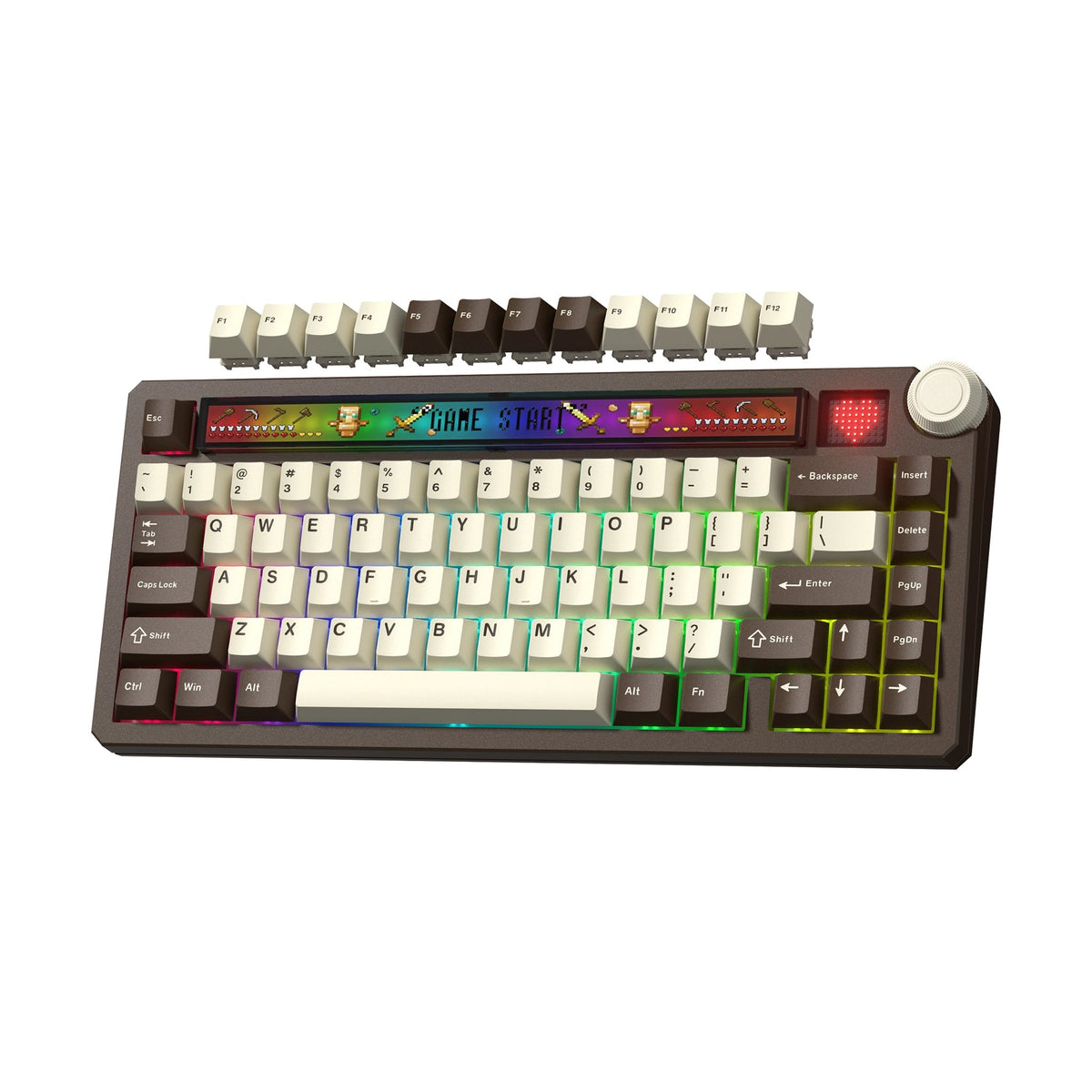 Womier K80 | Smart Screen & Media Knob Mechanical Keyboard - Womier Keyboard