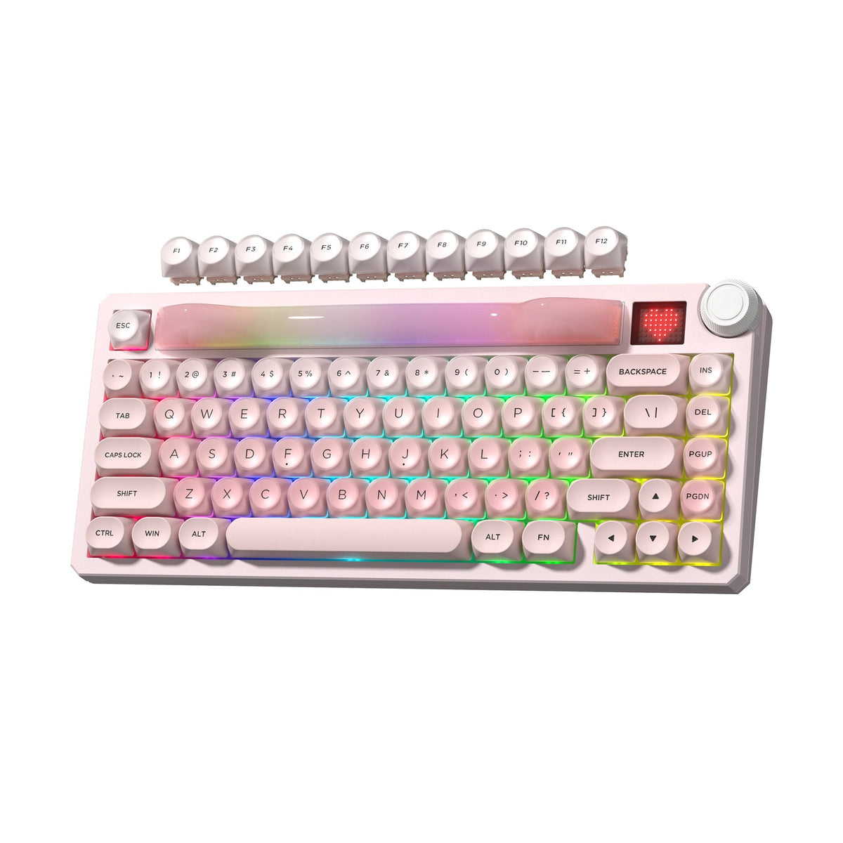 Womier K80 | Smart Screen & Media Knob Mechanical Keyboard - Womier Keyboard