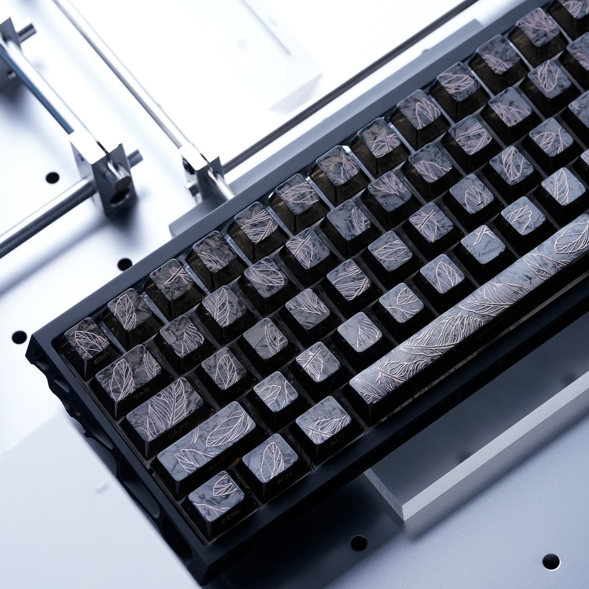 Womier Keycaps - Frost Feather - Cherry Side-Printed (115 Keys) - Womier Keyboard