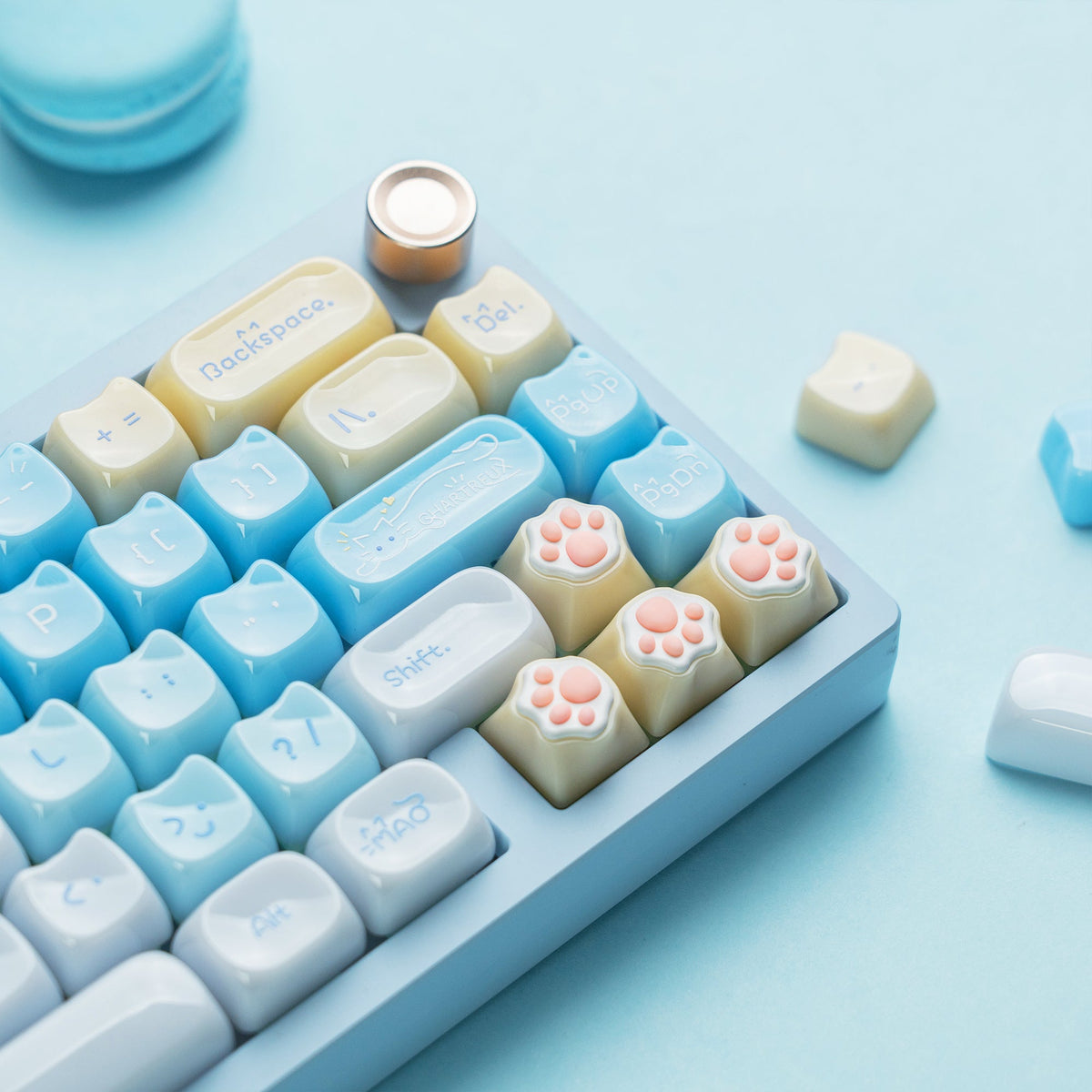 Womier Kittens Themed MOA+MAO Profile PC Keycap Set - Womier Keyboard