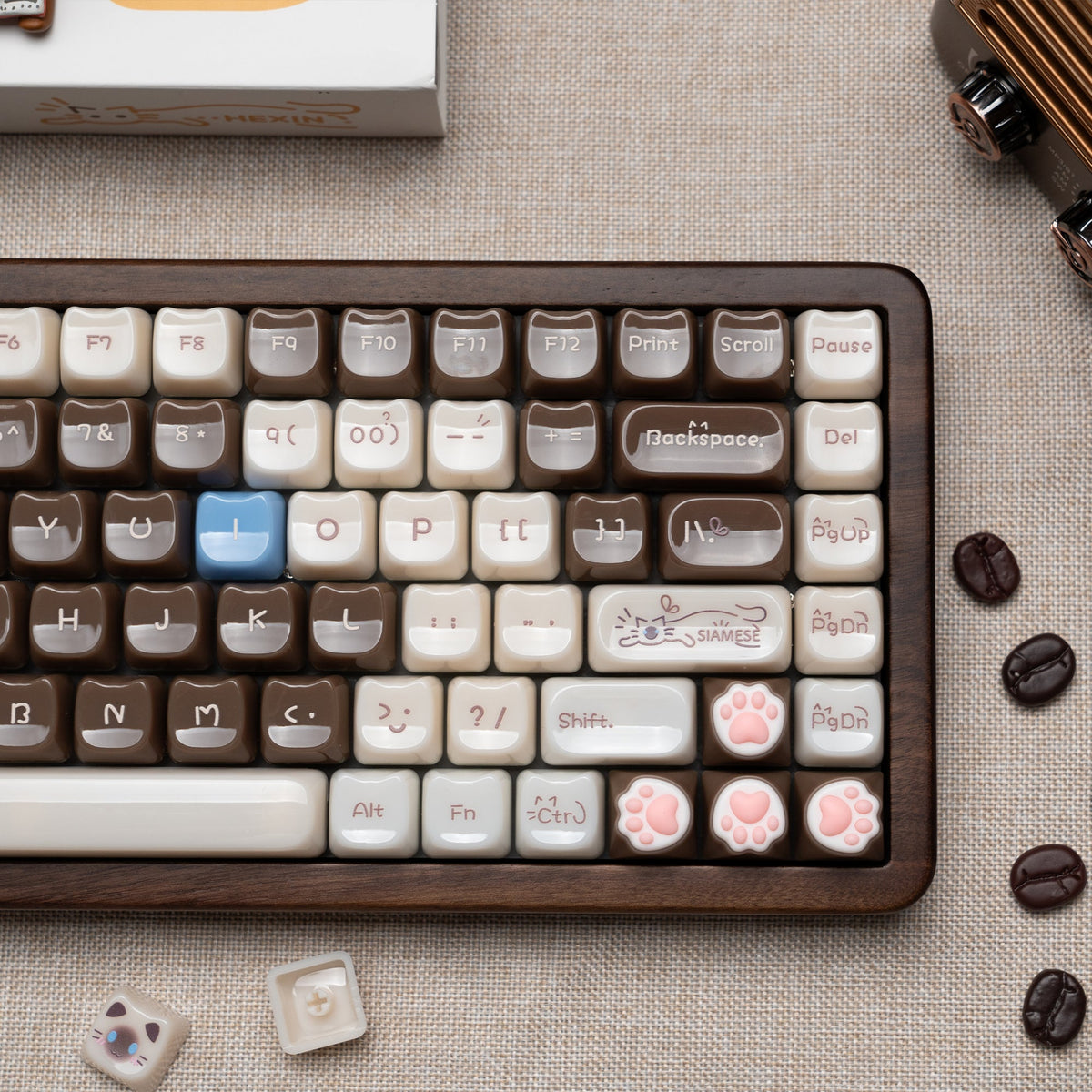 Womier Kittens Themed MOA+MAO Profile PC Keycap Set - Womier Keyboard