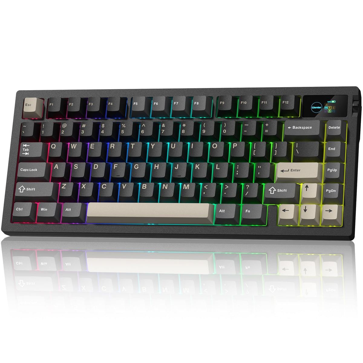 Womier L80 75% Wireless Mechanical Keyboard with TFT Screen & Knob - Womier Keyboard