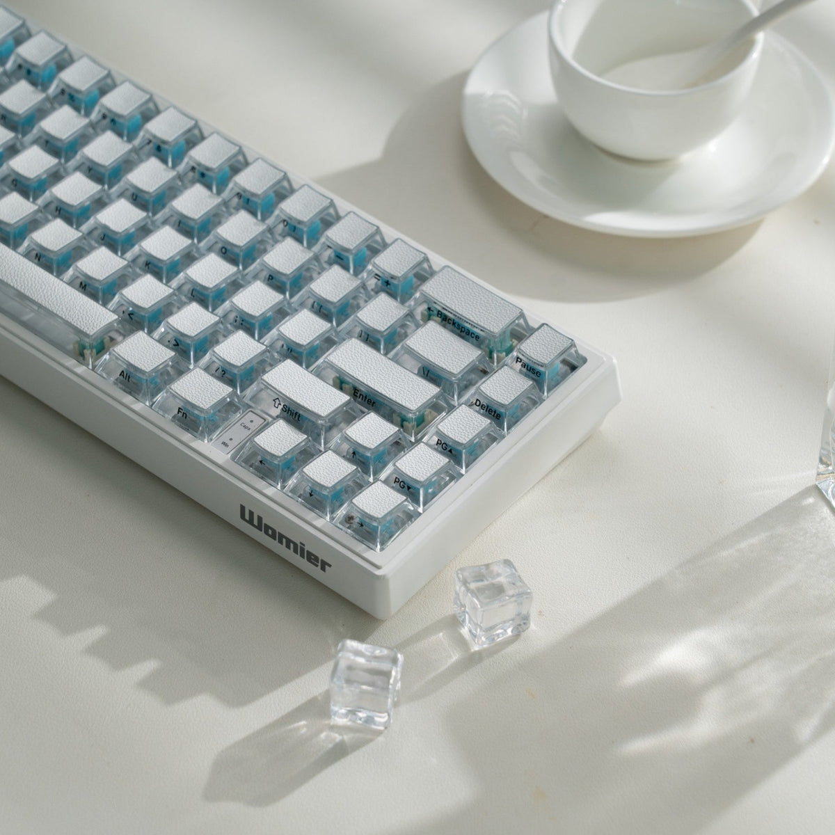 Womier Leather Texture Side - Printed Cherry Profile Keycap (126 - Key) - Womier Keyboard