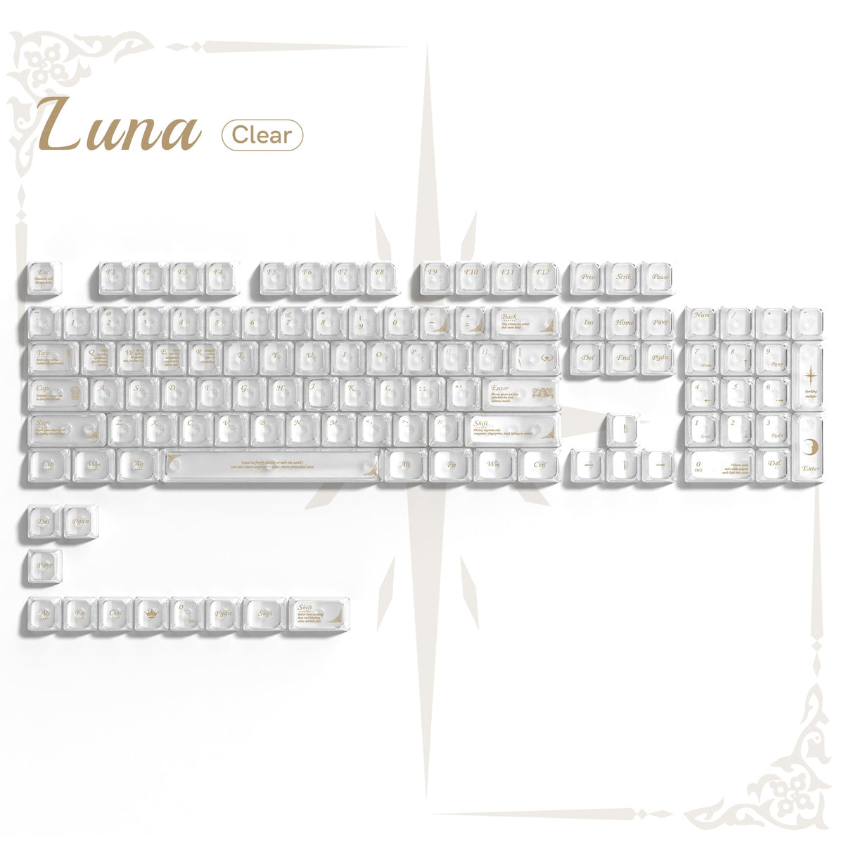 Womier Luna 115 - Key MDA Profile Double - Shot Keycap Set - Womier Keyboard