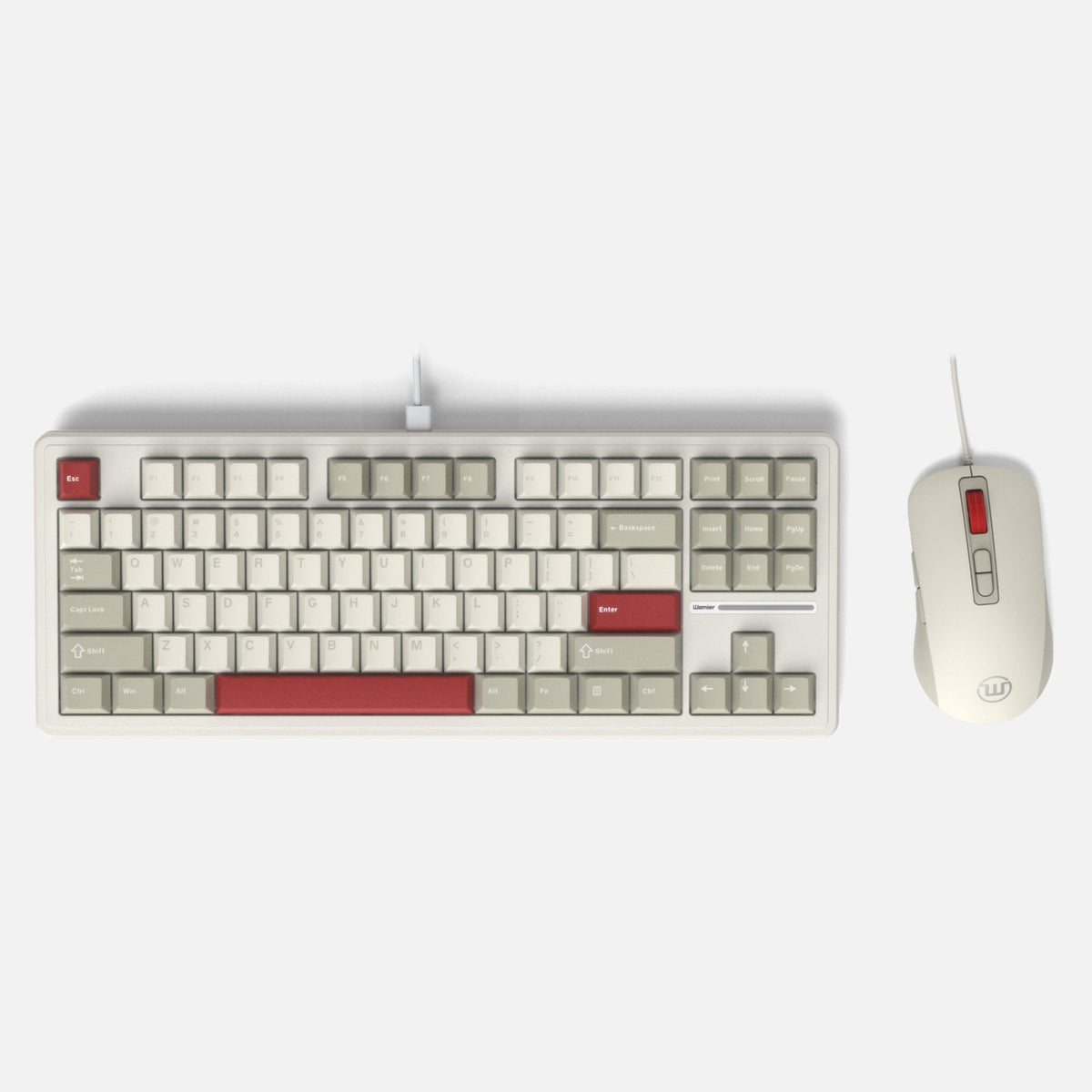 Womier M87 Nostalgia TKL Wired Keyboard and Mouse Combo (2 colors) - Womier Keyboard