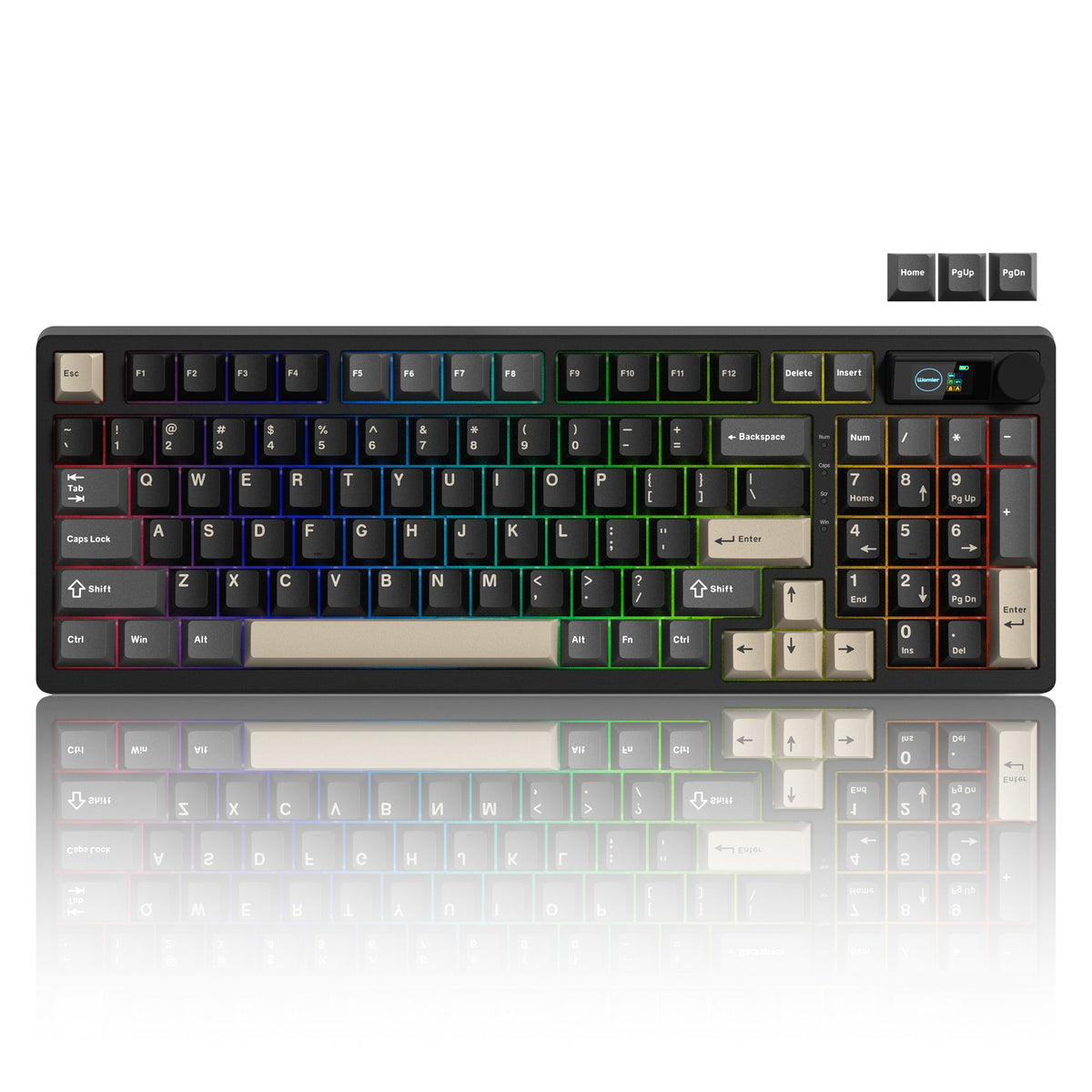 Womier M98 96% Wireless Mechanical Keyboard with Mini Display and Knob - Womier Keyboard
