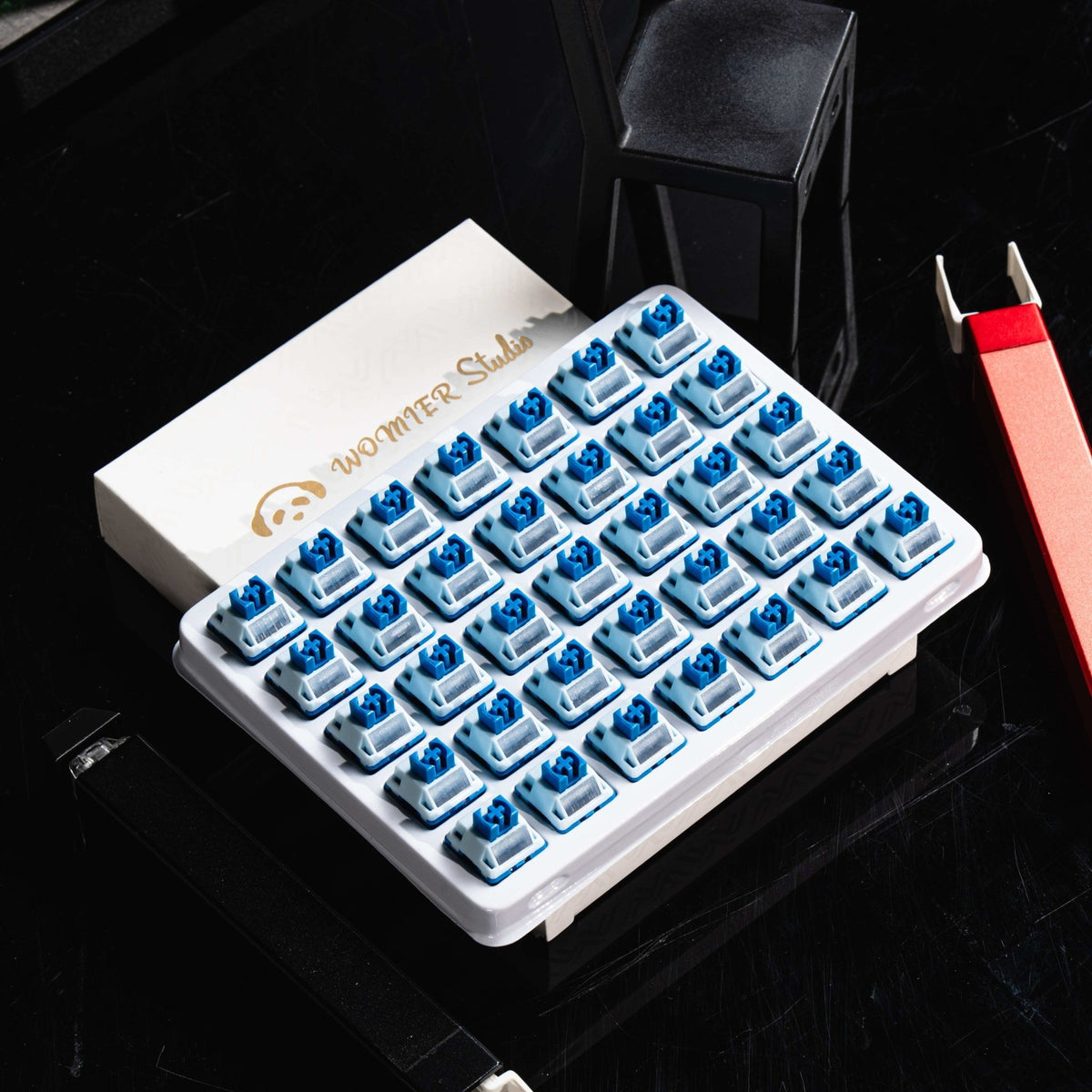 Womier New POM Series Pre - lubed Linear Switches (35 pcs/box) - Womier Keyboard