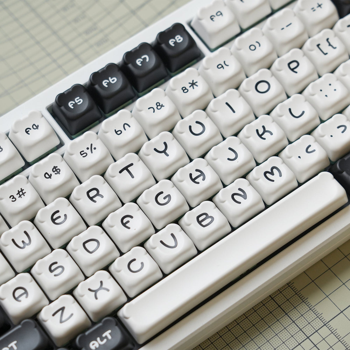 Womier Panda Bear 122 - Key KDA Profile Double - Shot PBT Keycap Set - Womier Keyboard