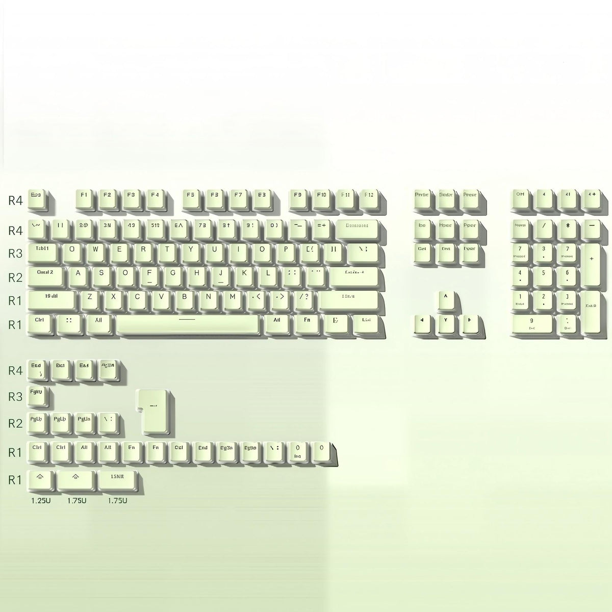 Womier Pudding OEM Profile 129 - Key PBT Keycap - Womier Keyboard