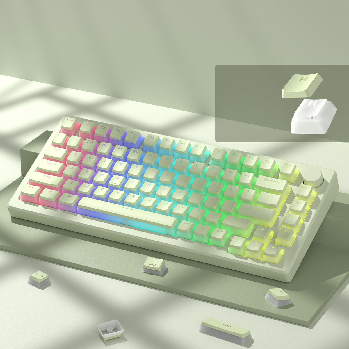 Womier Pudding OEM Profile 129 - Key PBT Keycap - Womier Keyboard