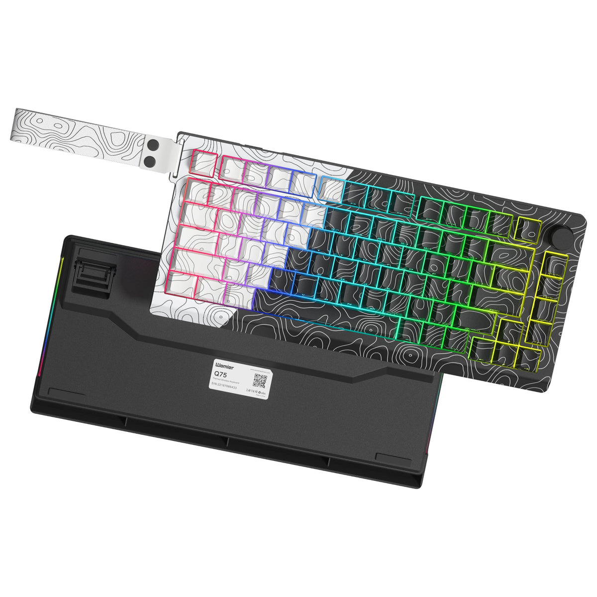 Womier Q75 75% VIA Support Gasket Mounted Wireless Keyboard with Knob - Womier Keyboard