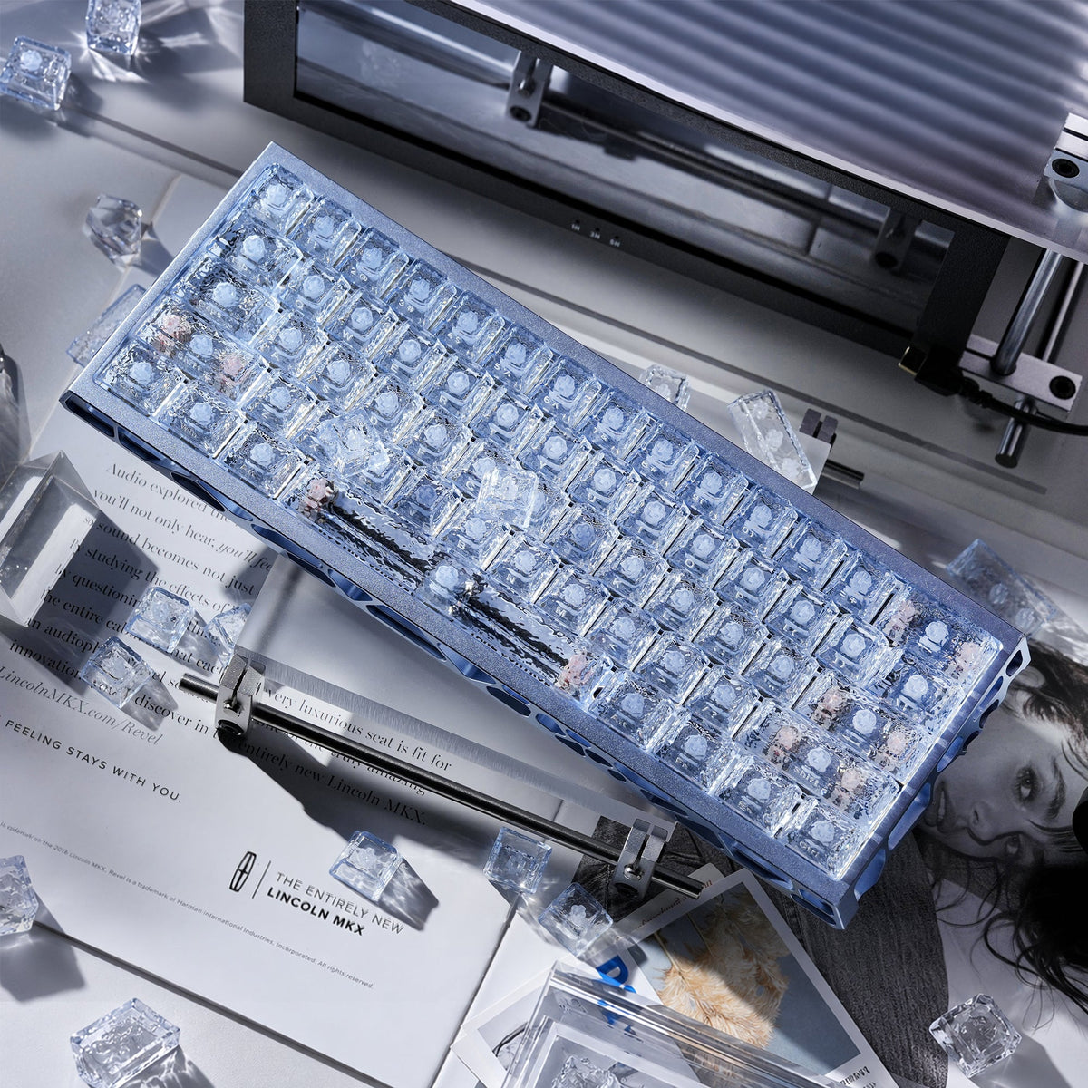 Womier Ripple Clear PC Side-Printed Keycaps 126 Keys - Womier Keyboard