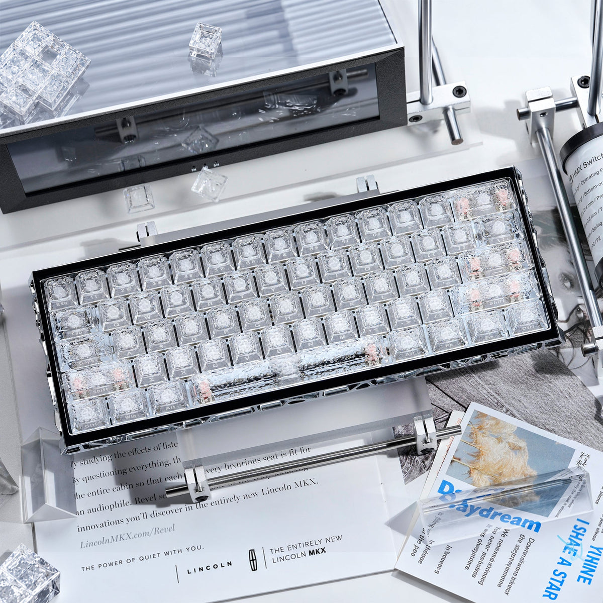 Womier Ripple Clear PC Side-Printed Keycaps 126 Keys - Womier Keyboard