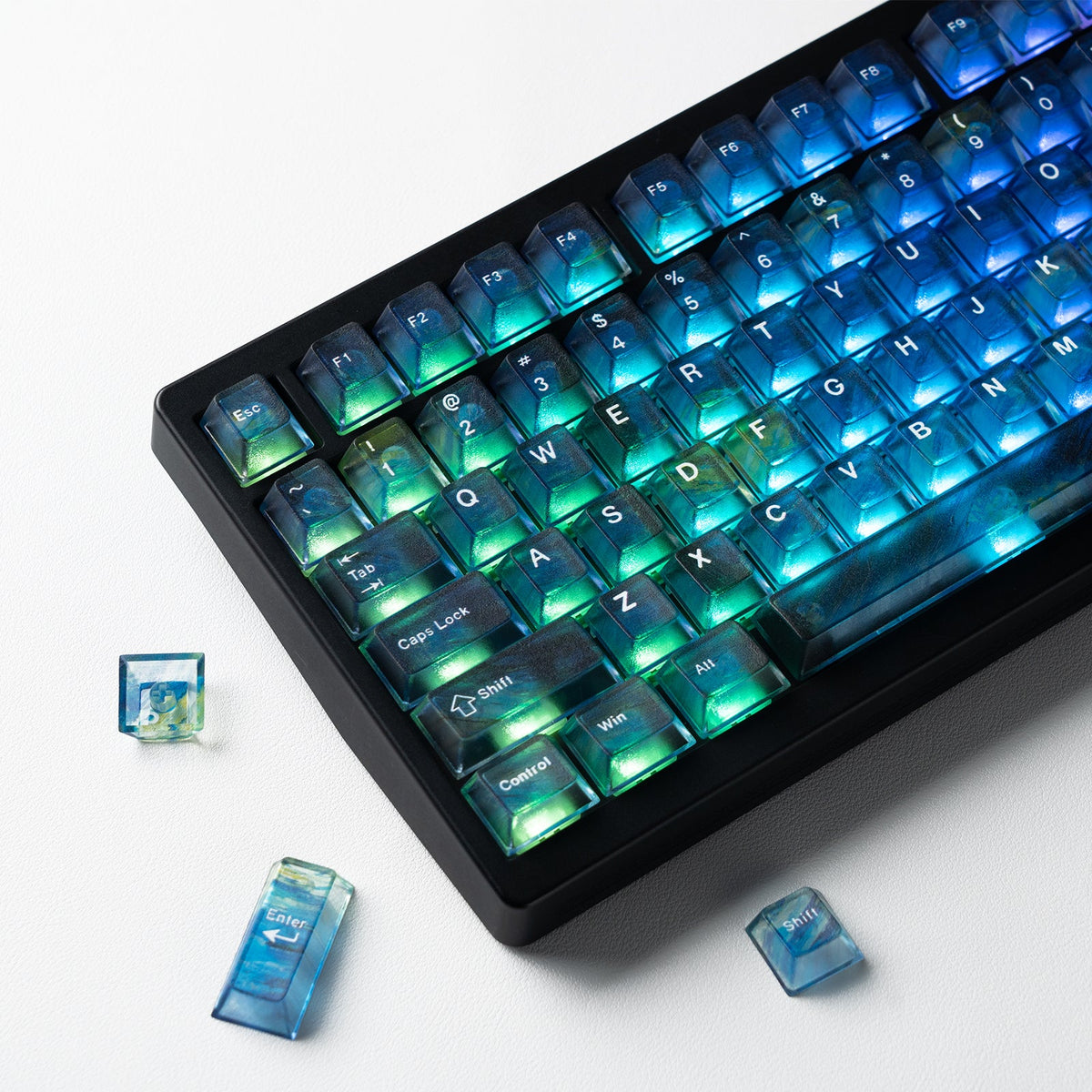 Womier Shine-Through Keycaps UV Print (115 Keys) - Womier Keyboard